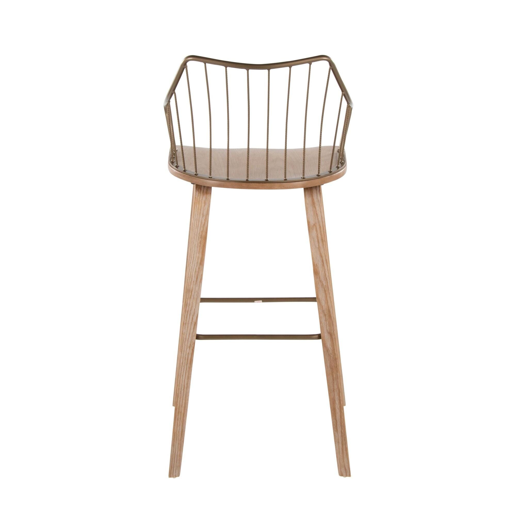 LumiSource Winston Bar Height Barstool, , large