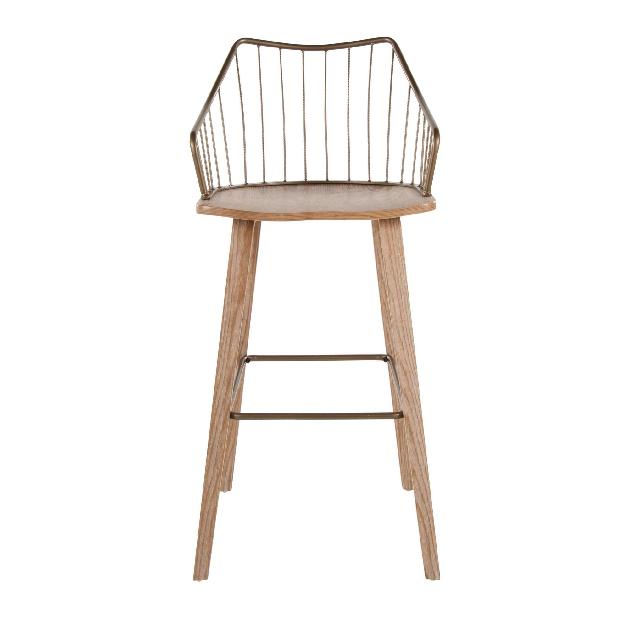 LumiSource Winston Bar Height Barstool, , large