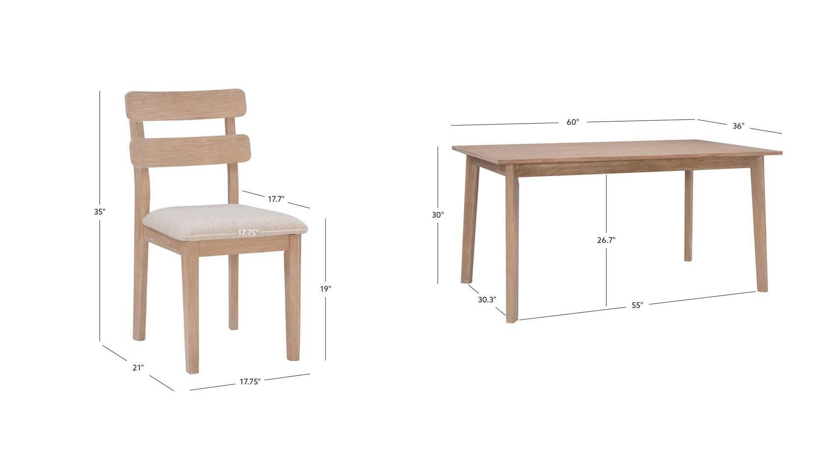 Linon Devin Five Piece Dining Set, , large