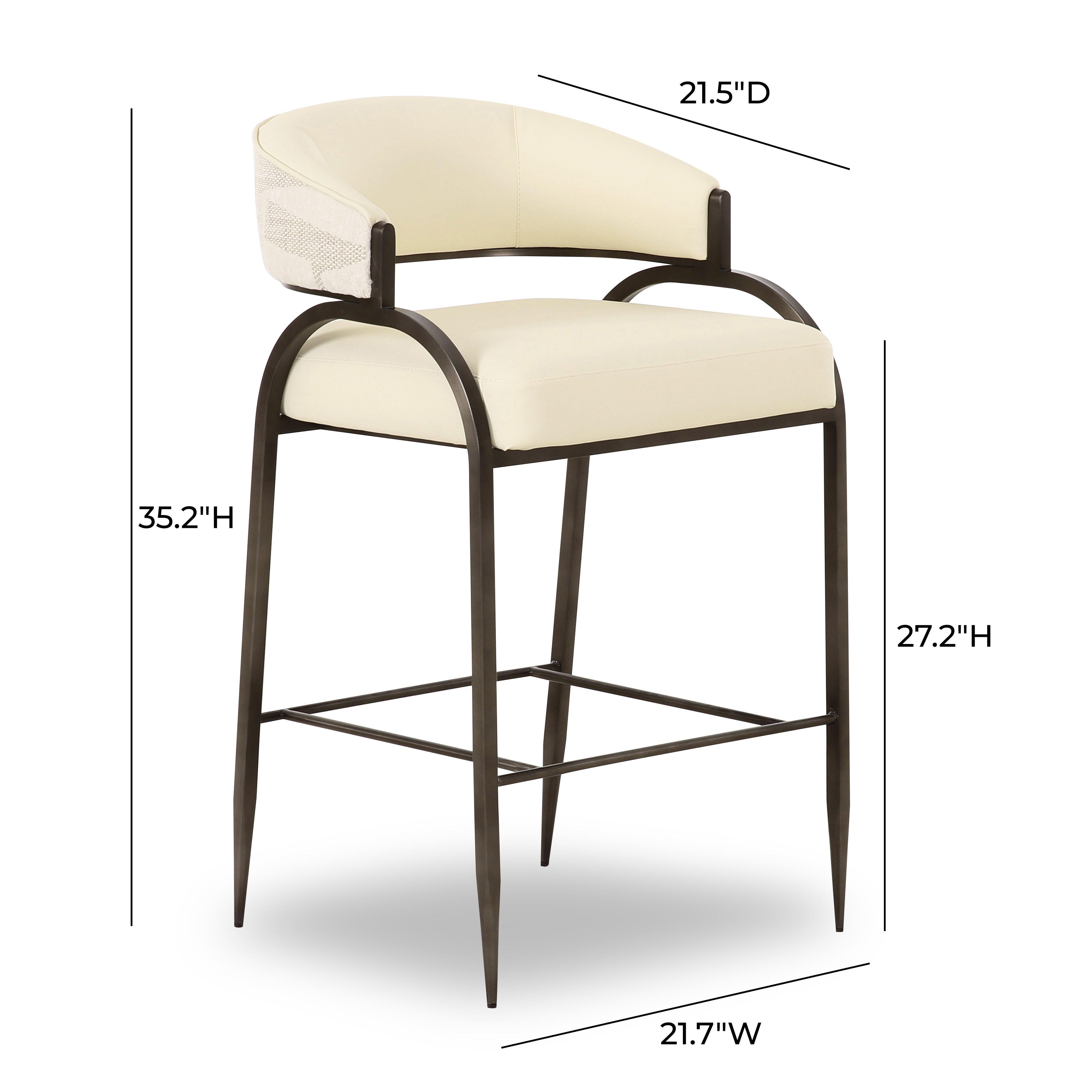 TOV Furniture Tatum Solid Counter Height Bar Stool, , large