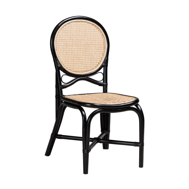Bali & Pari Ayana Dining Chair, Natural/Black