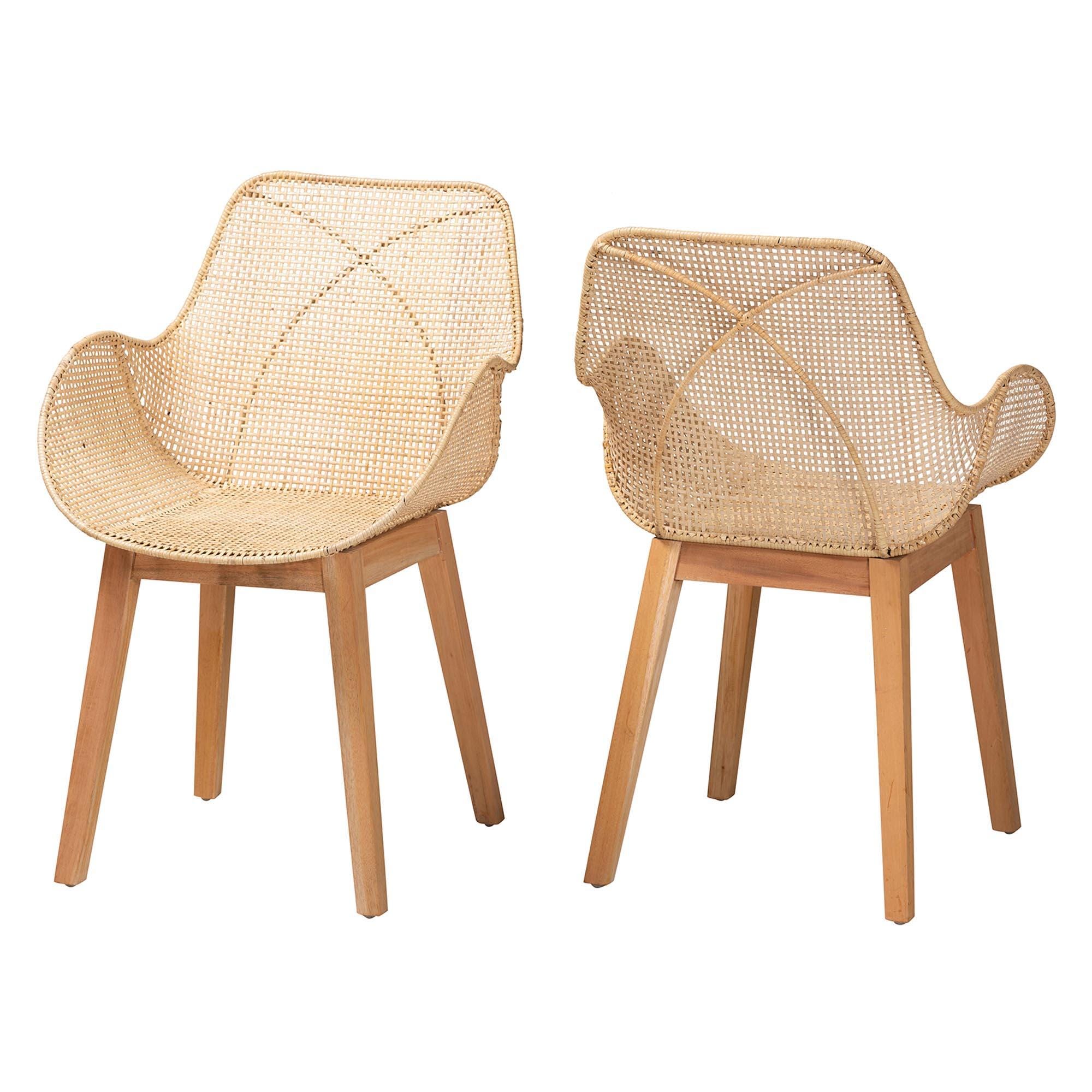 Bali & Pari Ballerina Cozy Backrest Dining Chair (Set of 2), , large