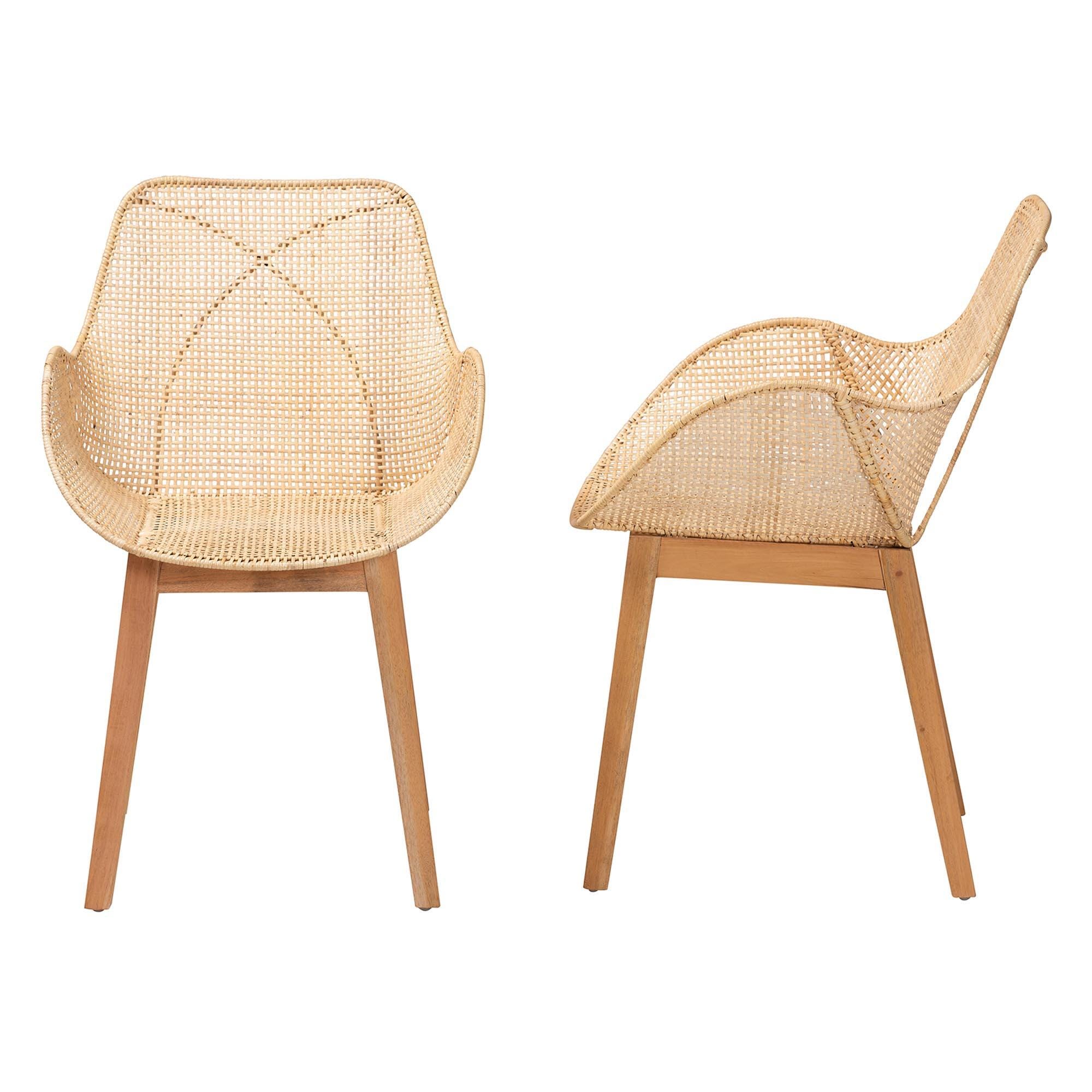 Bali & Pari Ballerina Cozy Backrest Dining Chair (Set of 2), , large