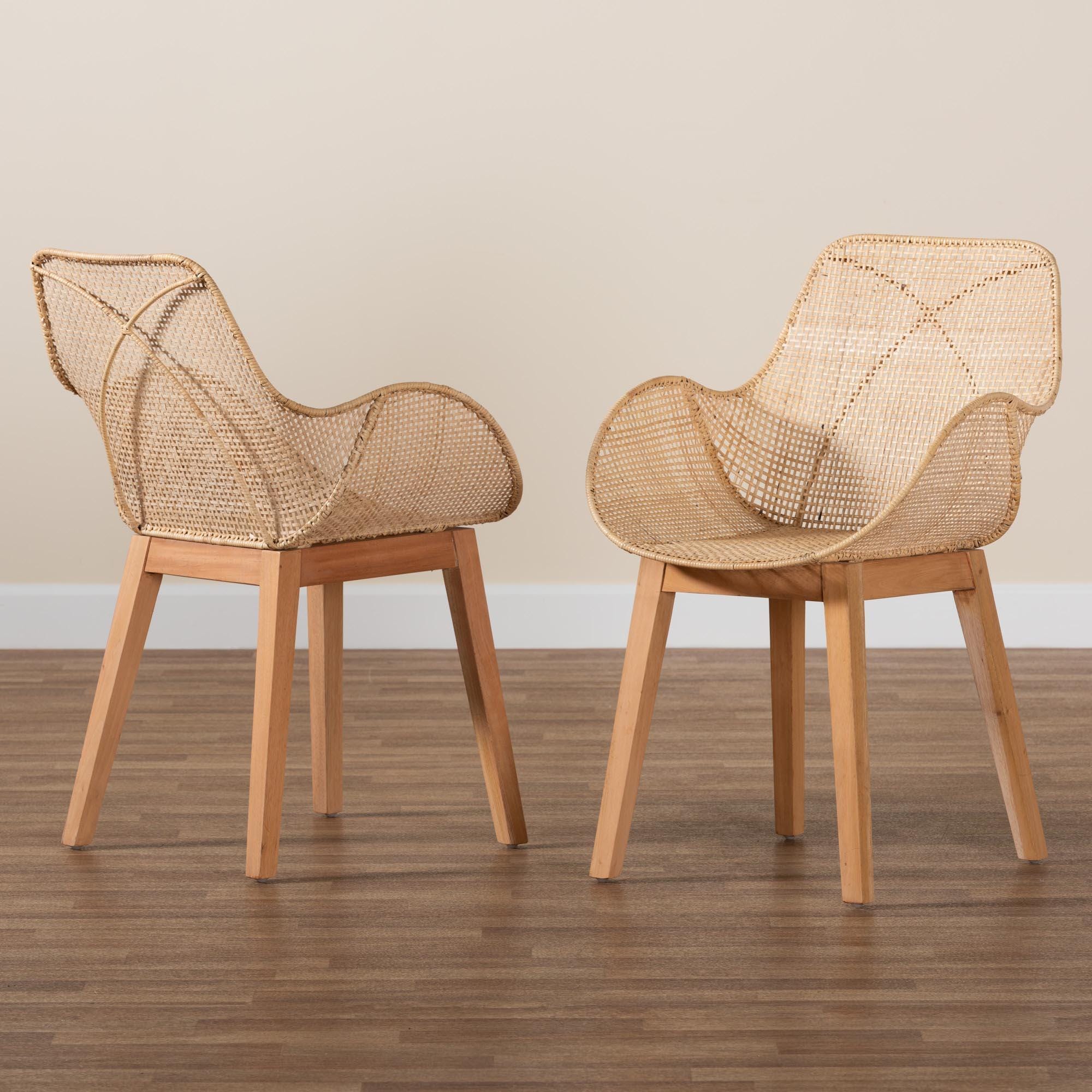 Bali & Pari Ballerina Cozy Backrest Dining Chair (Set of 2), , large