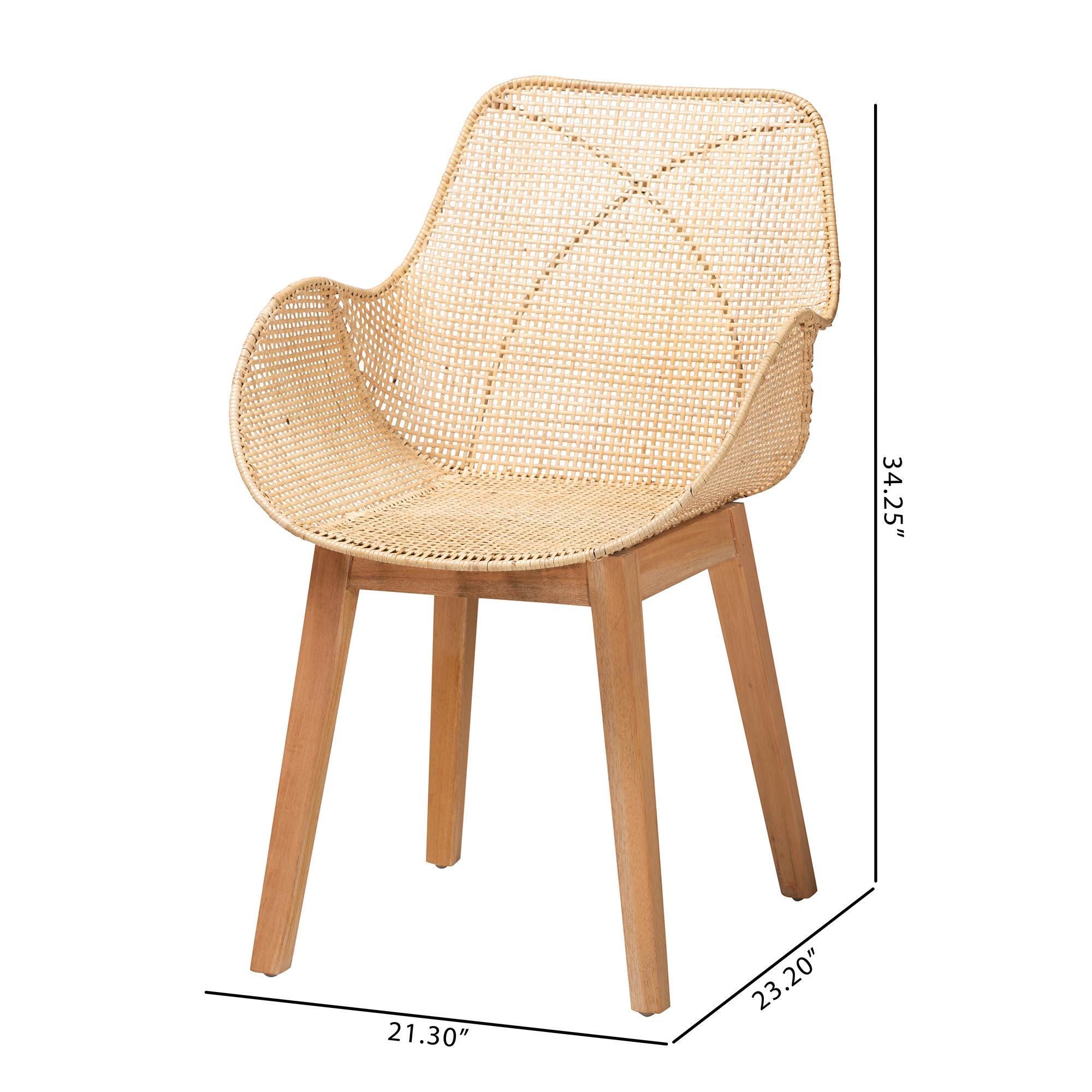 Bali & Pari Ballerina Cozy Backrest Dining Chair (Set of 2), , large