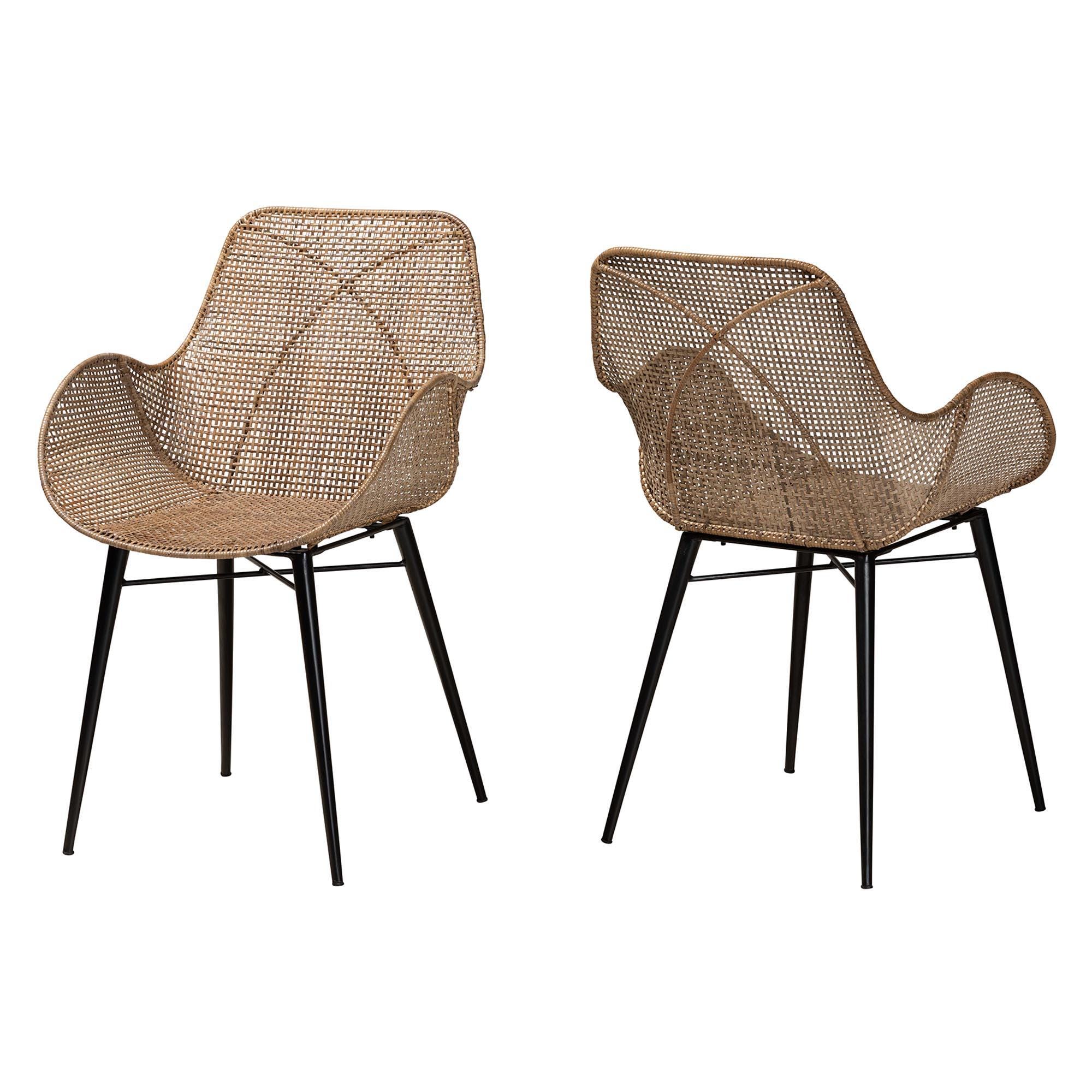 Bali & Pari Ballerina Solid Dining Chair (Set of 2), , large