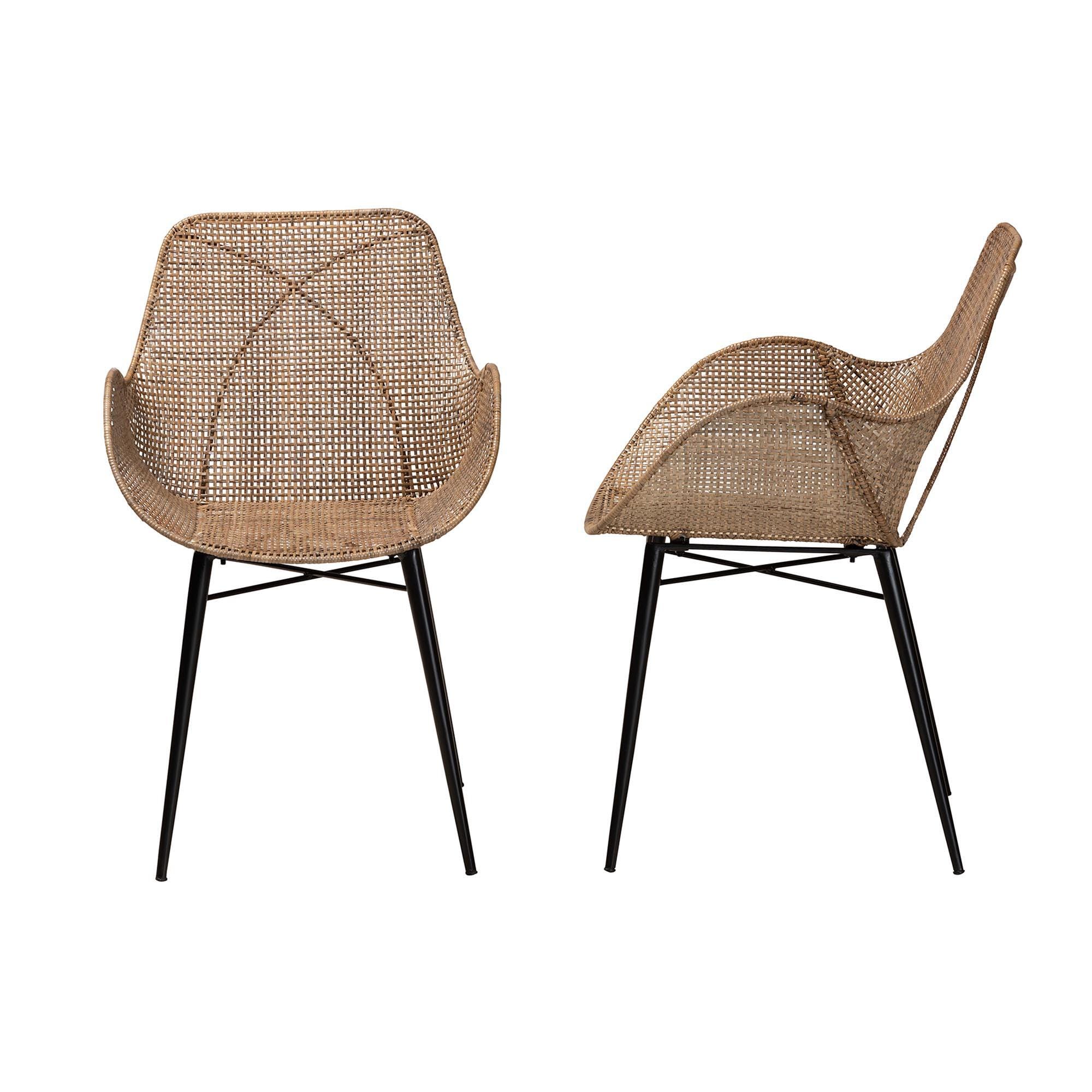Bali & Pari Ballerina Solid Dining Chair (Set of 2), , large