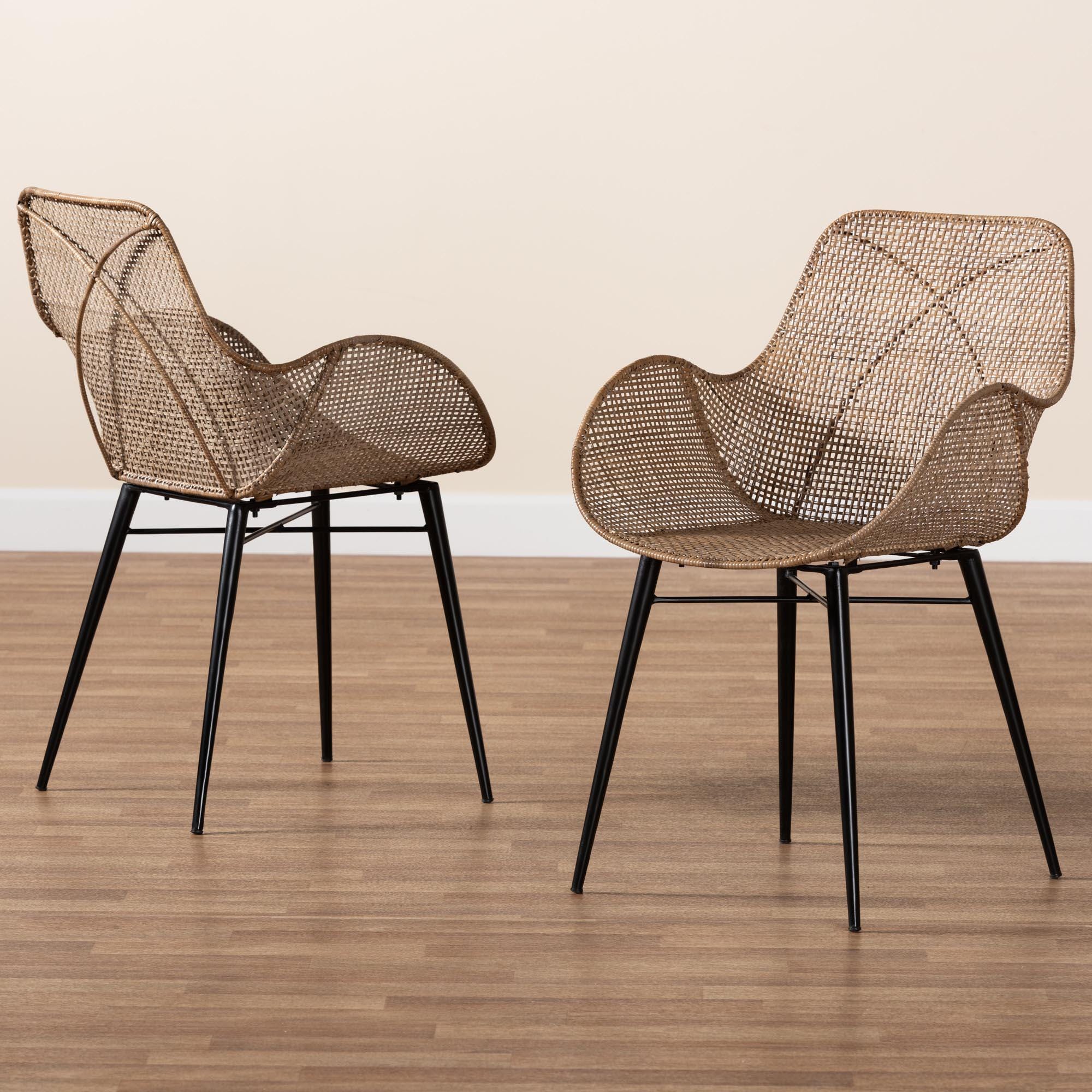 Bali & Pari Ballerina Solid Dining Chair (Set of 2), , large