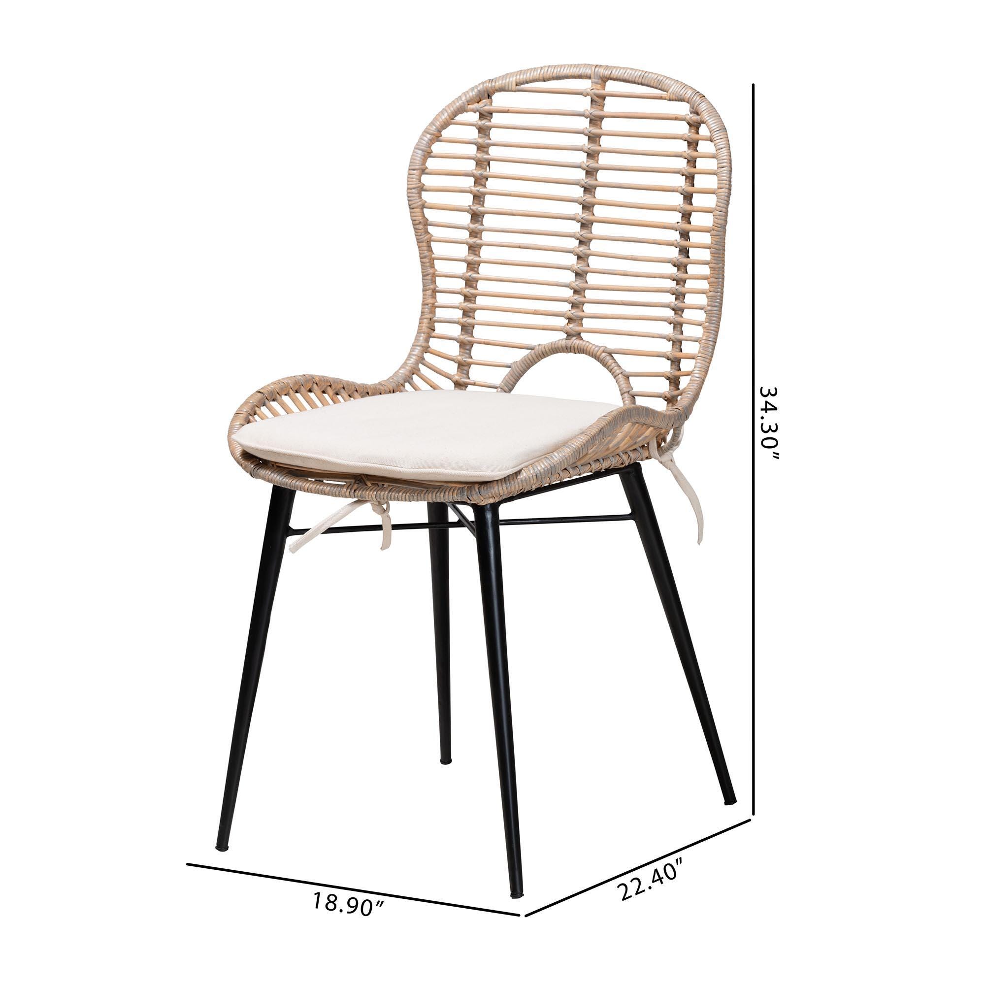 Bali & Pari Brenna Dining Chair (Set of 2), , large