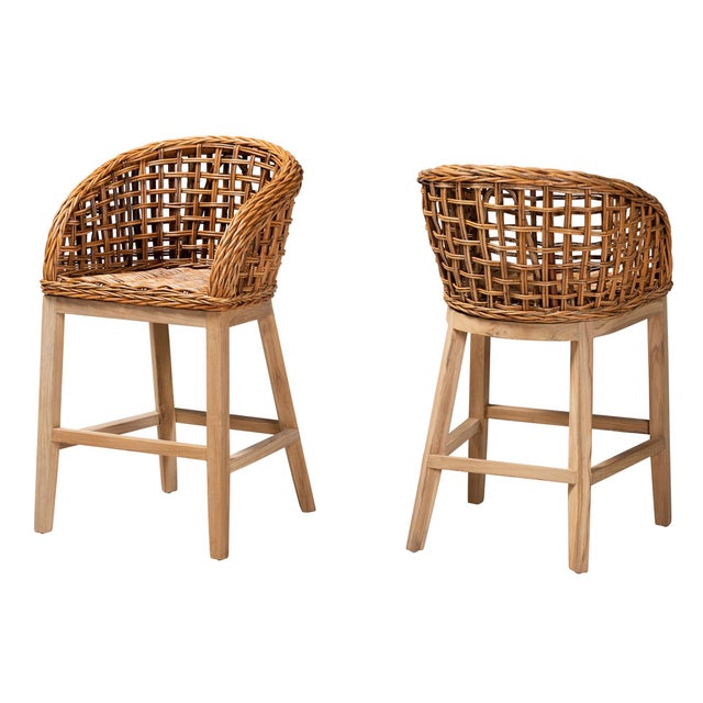 Bali & Pari Mario Counter Height Bar Stool (Set of 2)