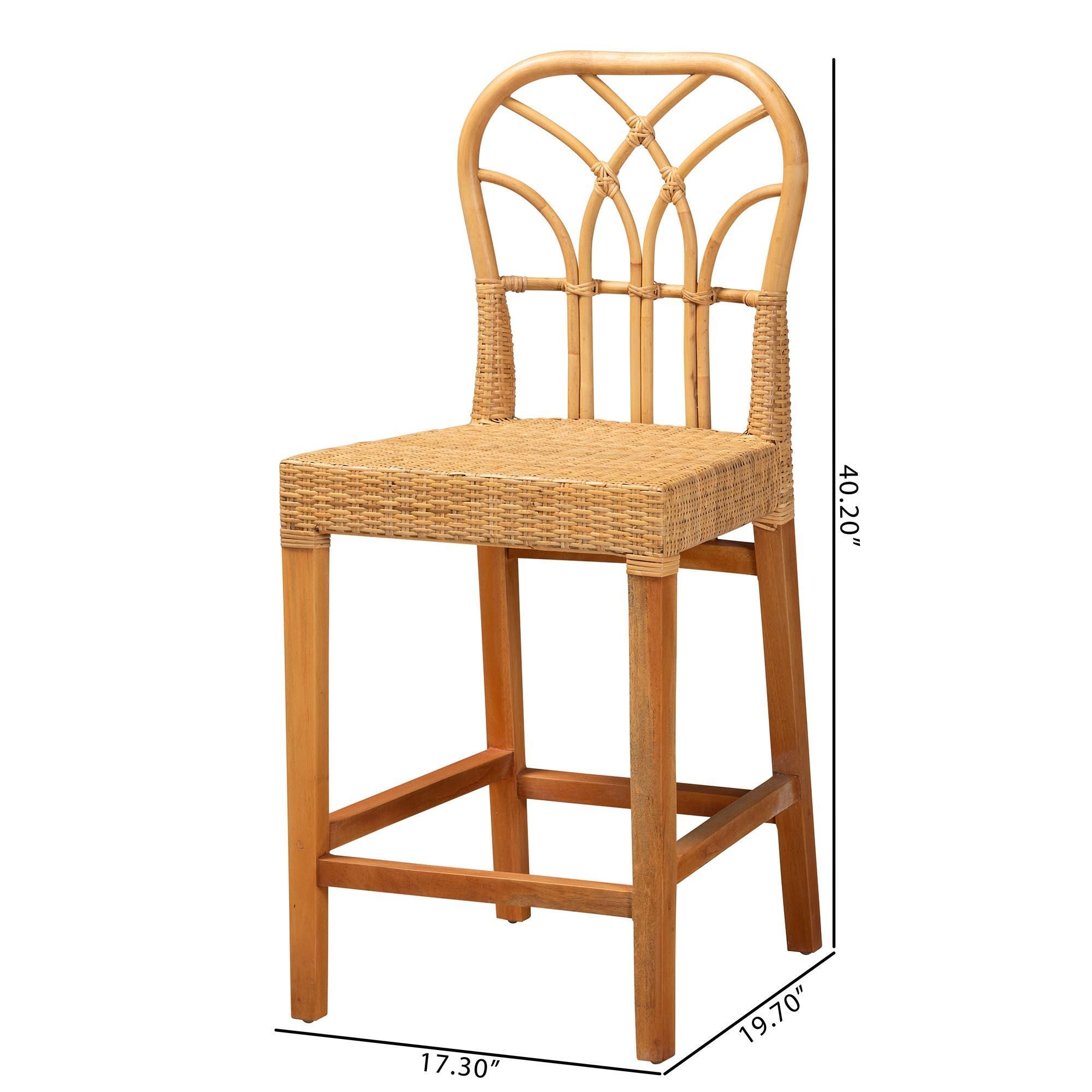 Bali & Pari Monaco Counter Height Bar Stool, , large