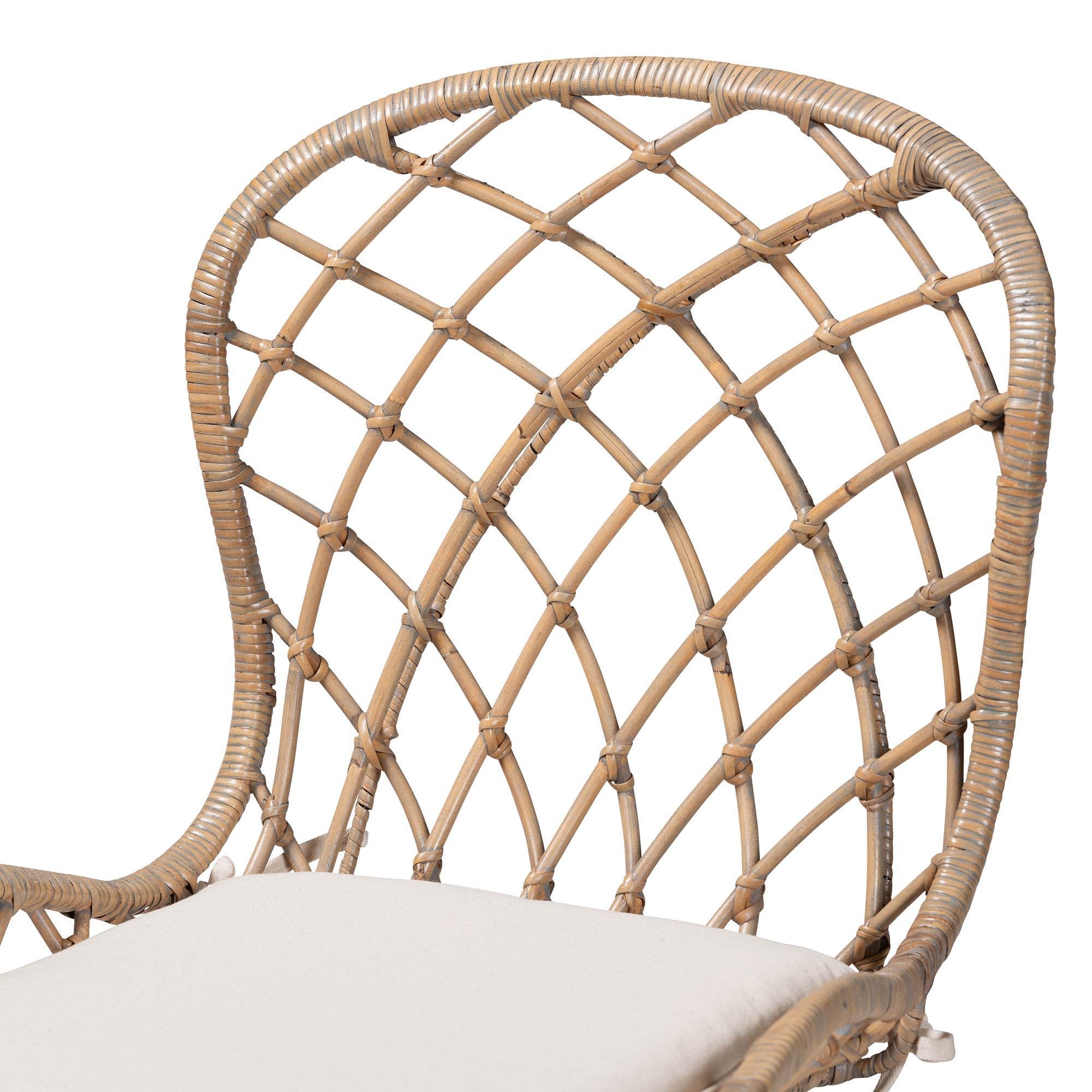 Bali & Pari Sabelle Openwork Backrest Dining Chair (Set of 2), , large