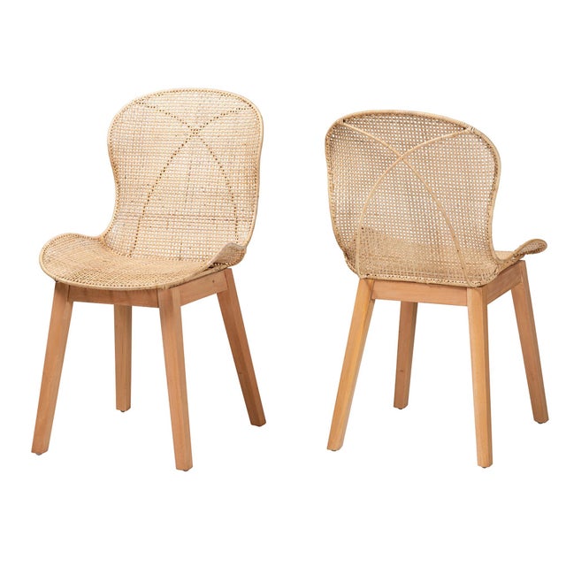 Bali & Pari Sabelle Rounded Backrest Dining Chair (Set of 2)
