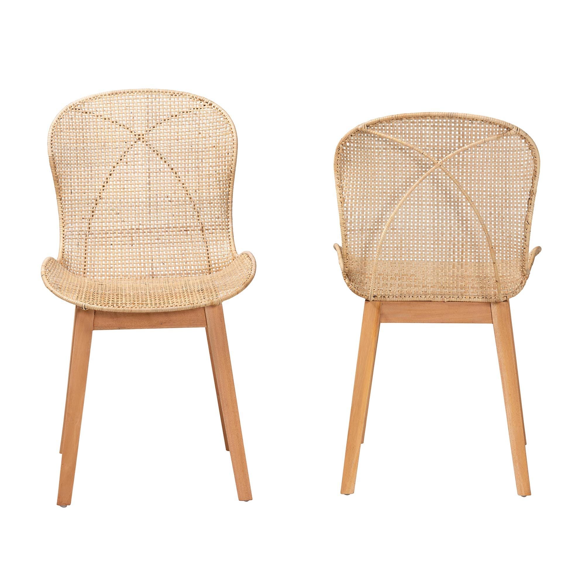 Bali & Pari Sabelle Rounded Backrest Dining Chair (Set of 2), , large