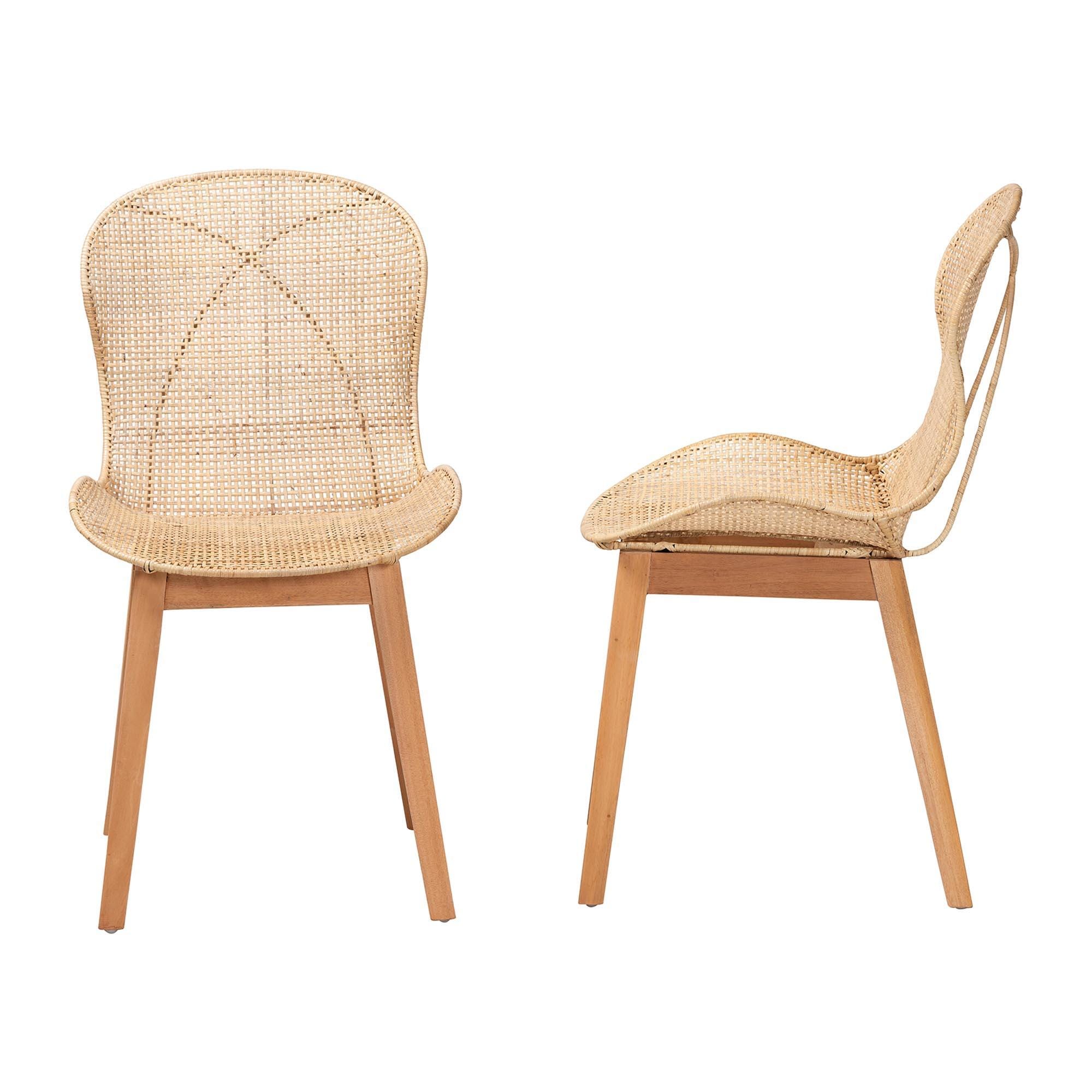 Bali & Pari Sabelle Rounded Backrest Dining Chair (Set of 2), , large