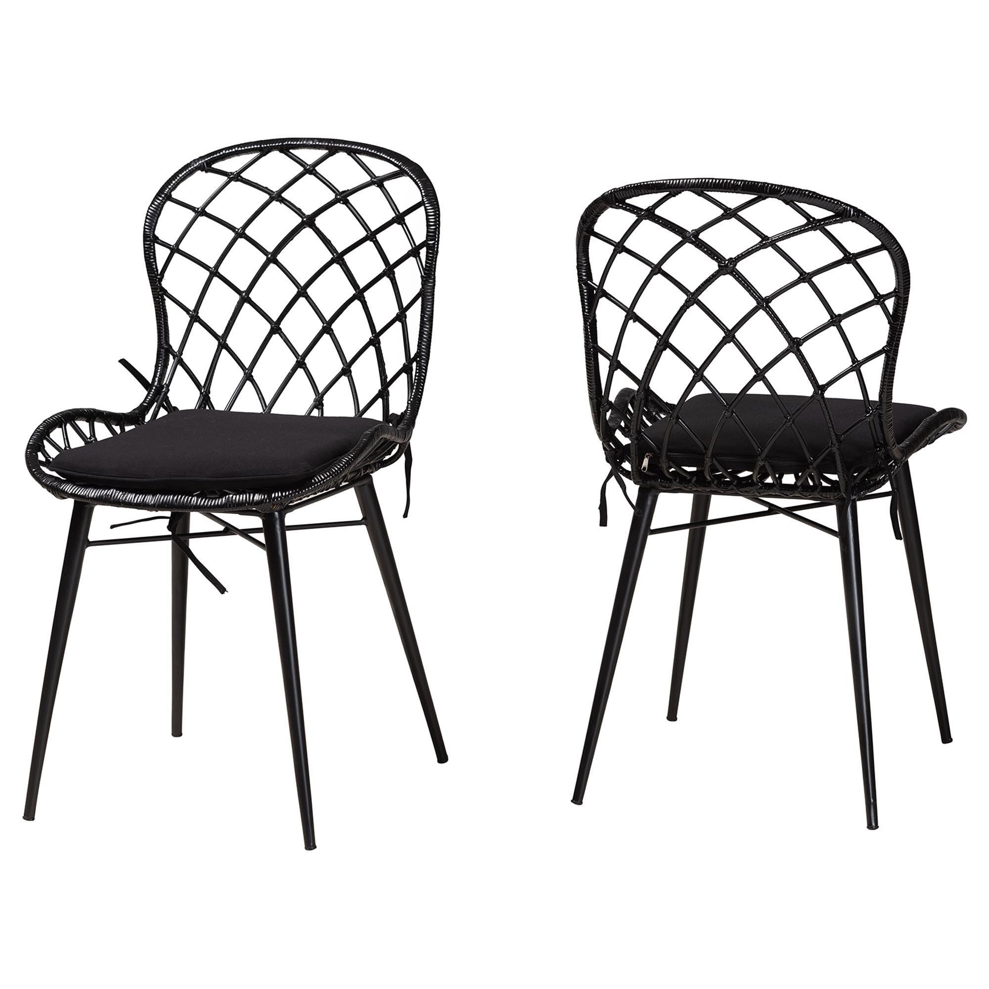 Bali & Pari Sabelle Solid Dining Chair (Set of 2), , large