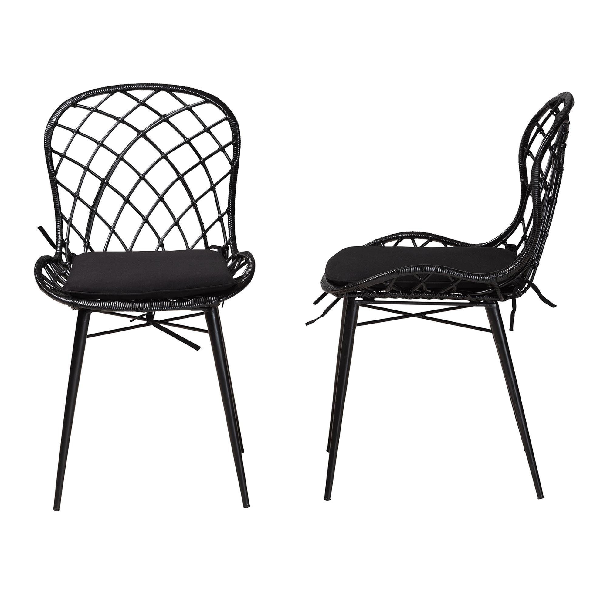 Bali & Pari Sabelle Solid Dining Chair (Set of 2), , large