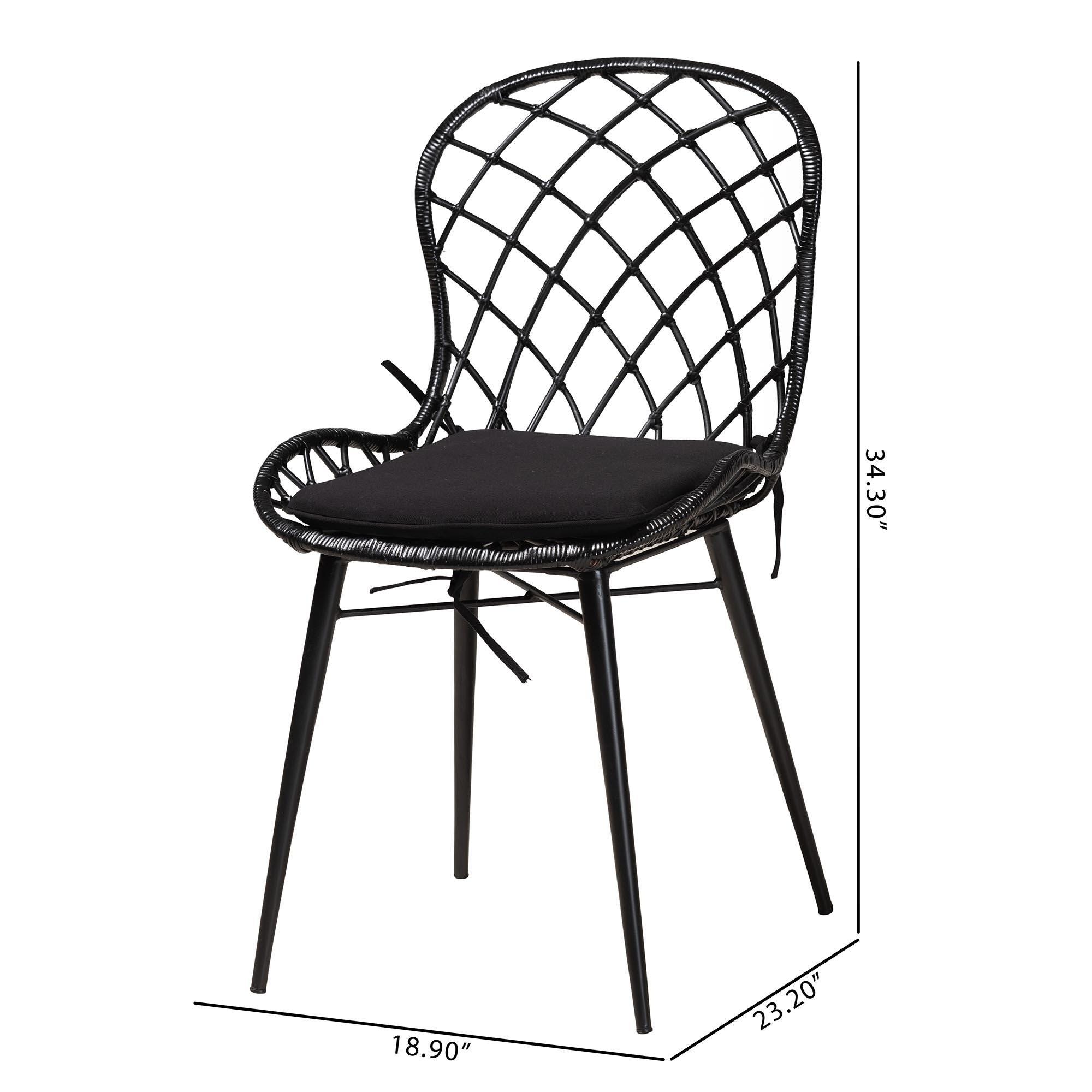 Bali & Pari Sabelle Solid Dining Chair (Set of 2), , large