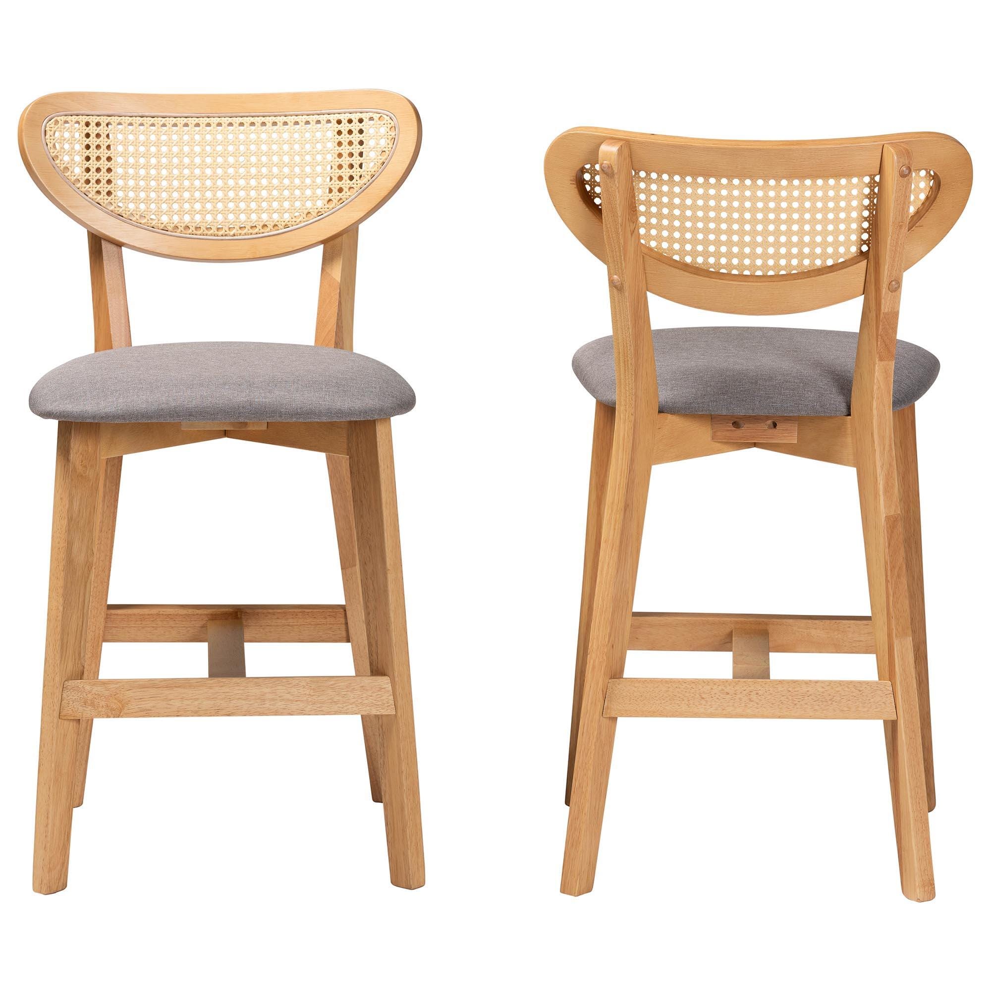 Baxton Studio Dannell Counter Height Bar Stool (Set of 2), , large