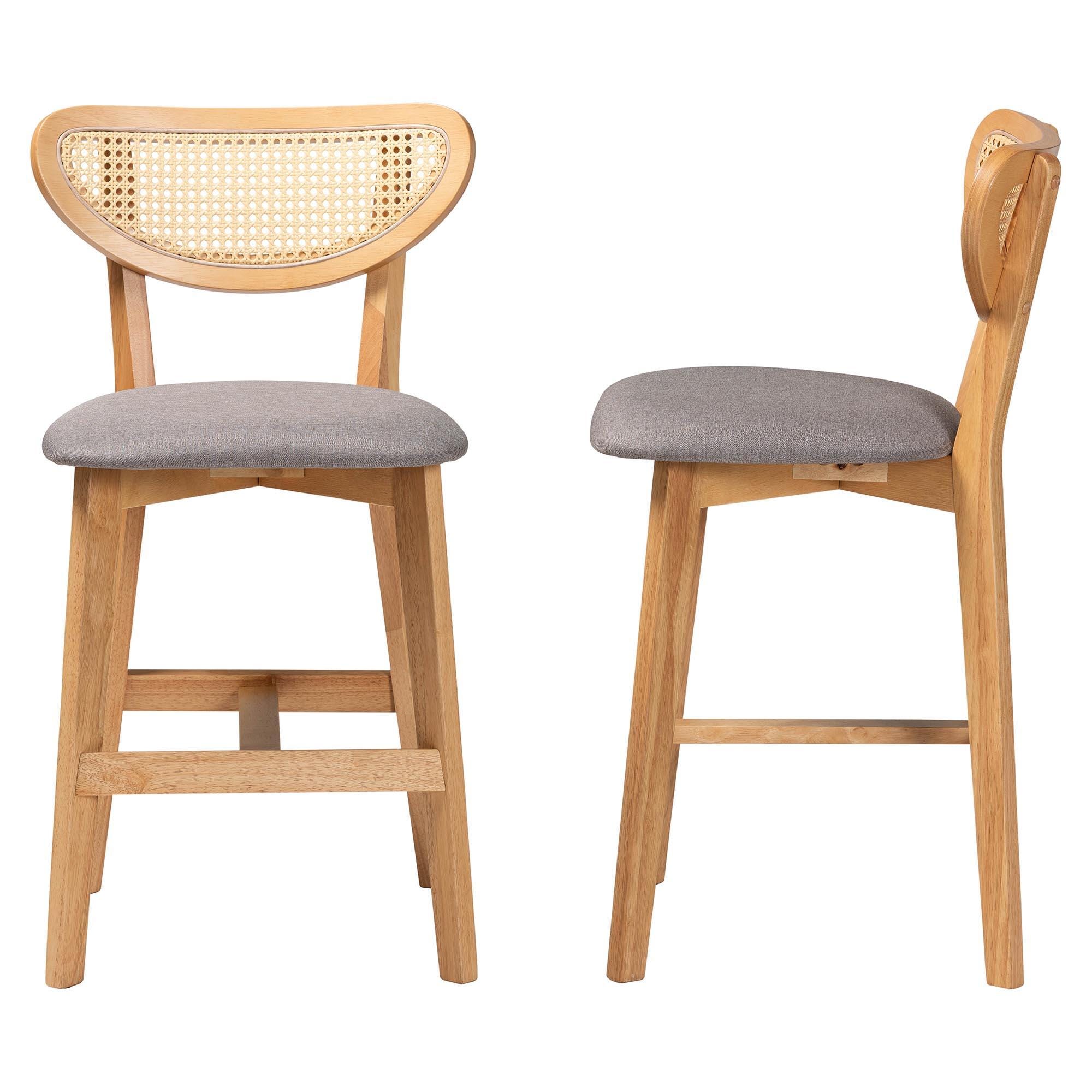 Baxton Studio Dannell Counter Height Bar Stool (Set of 2), , large