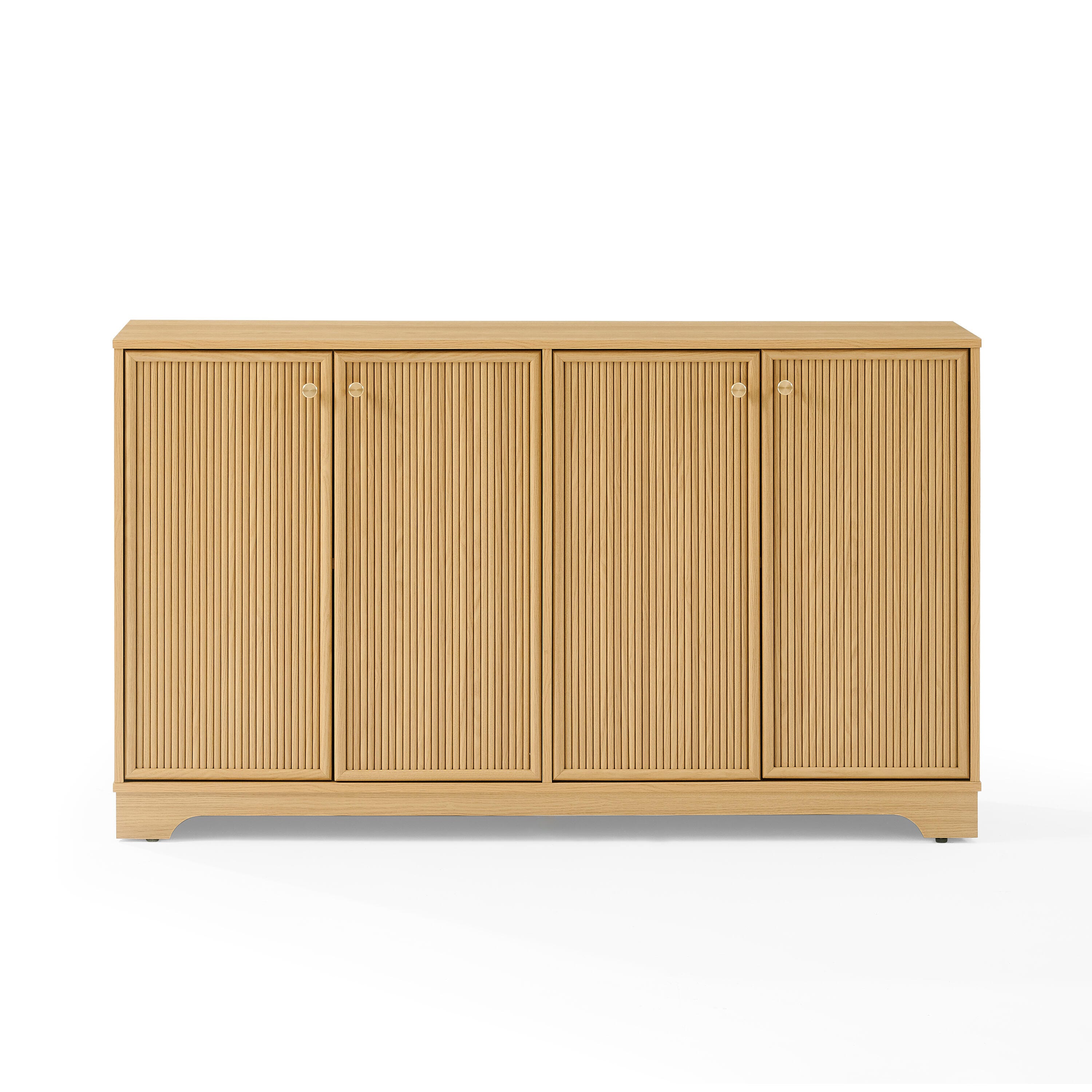 Crosley Furniture Naomi Sideboard, White Oak, large