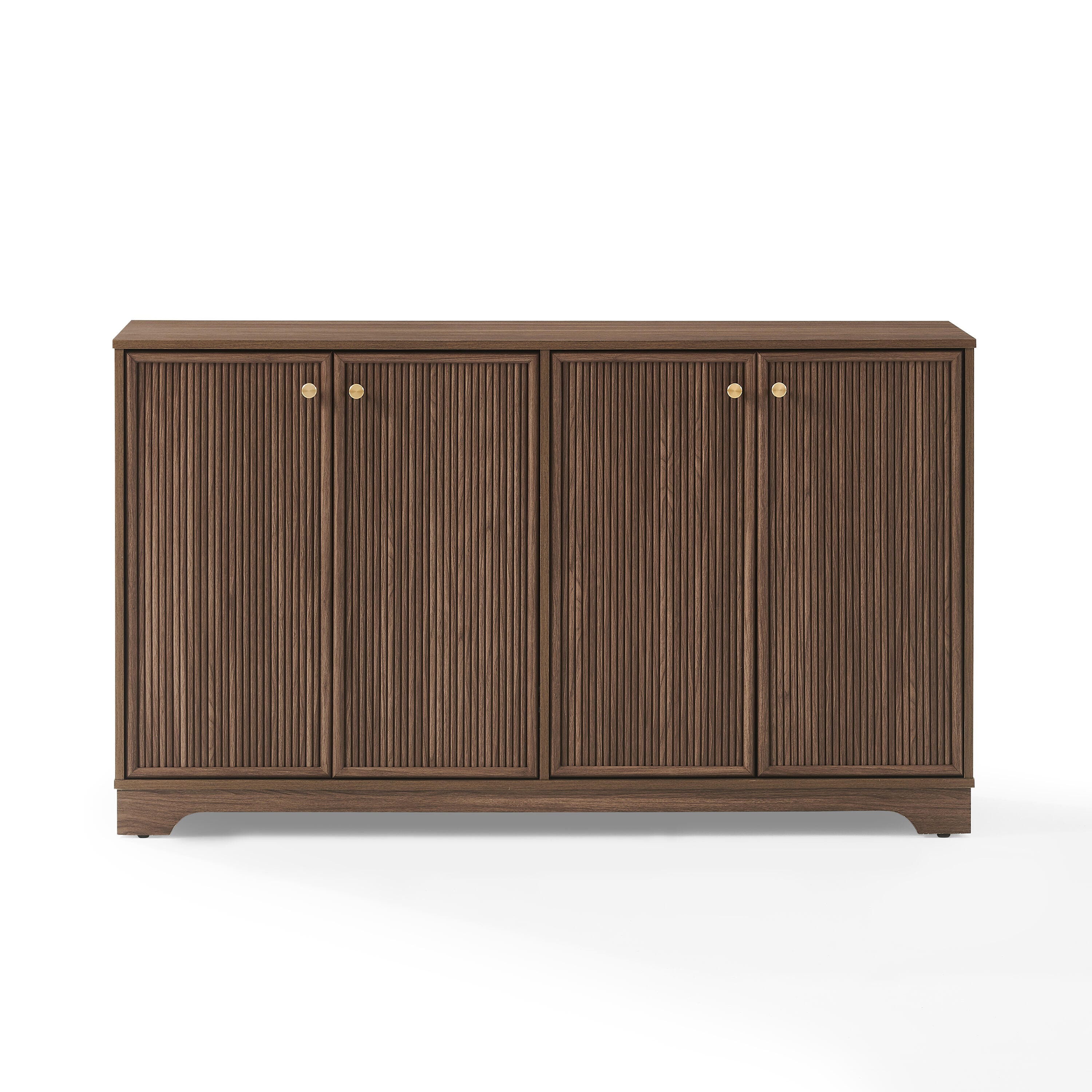 Crosley Furniture Naomi Sideboard, Walnut, large