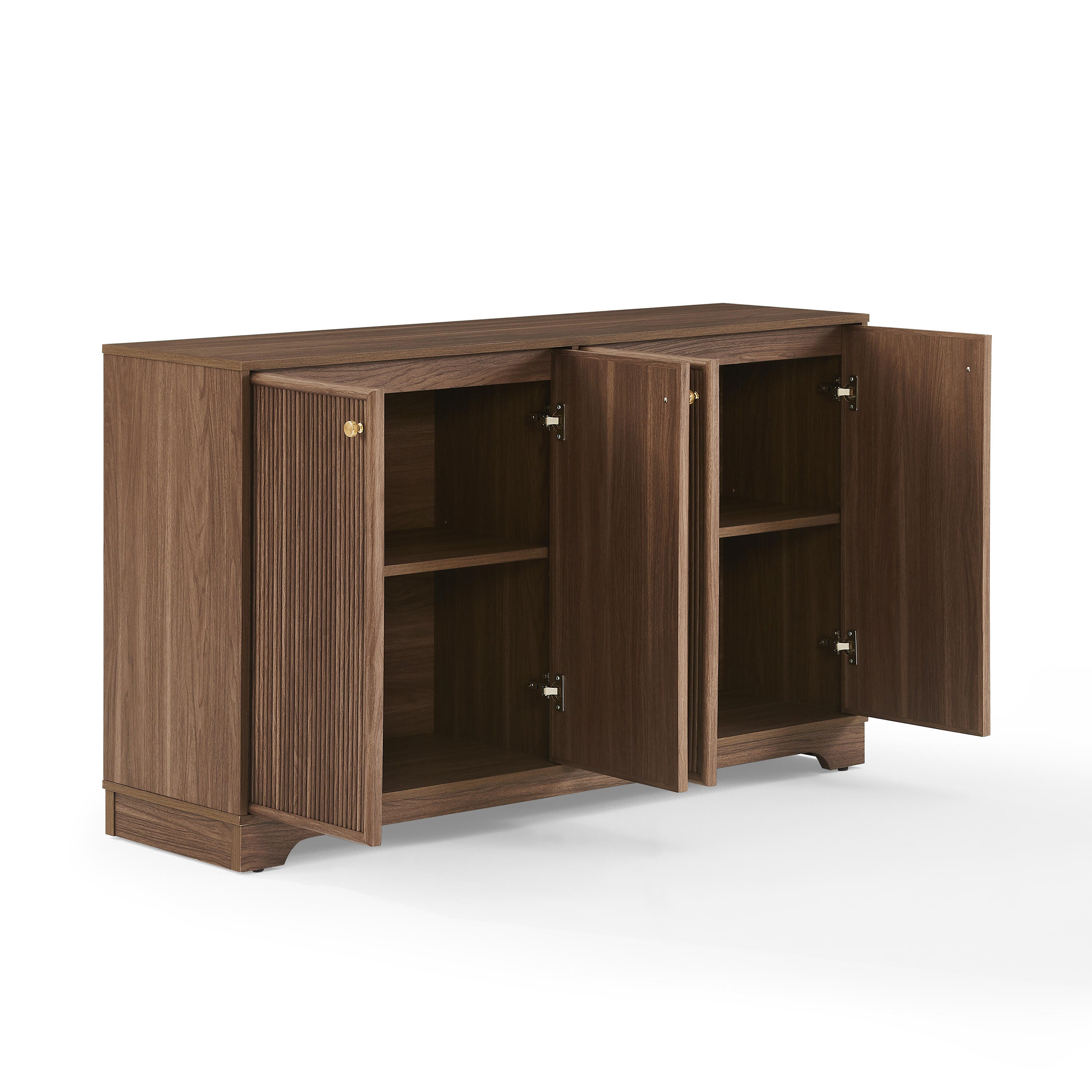 Crosley Furniture Naomi Sideboard, Walnut, large