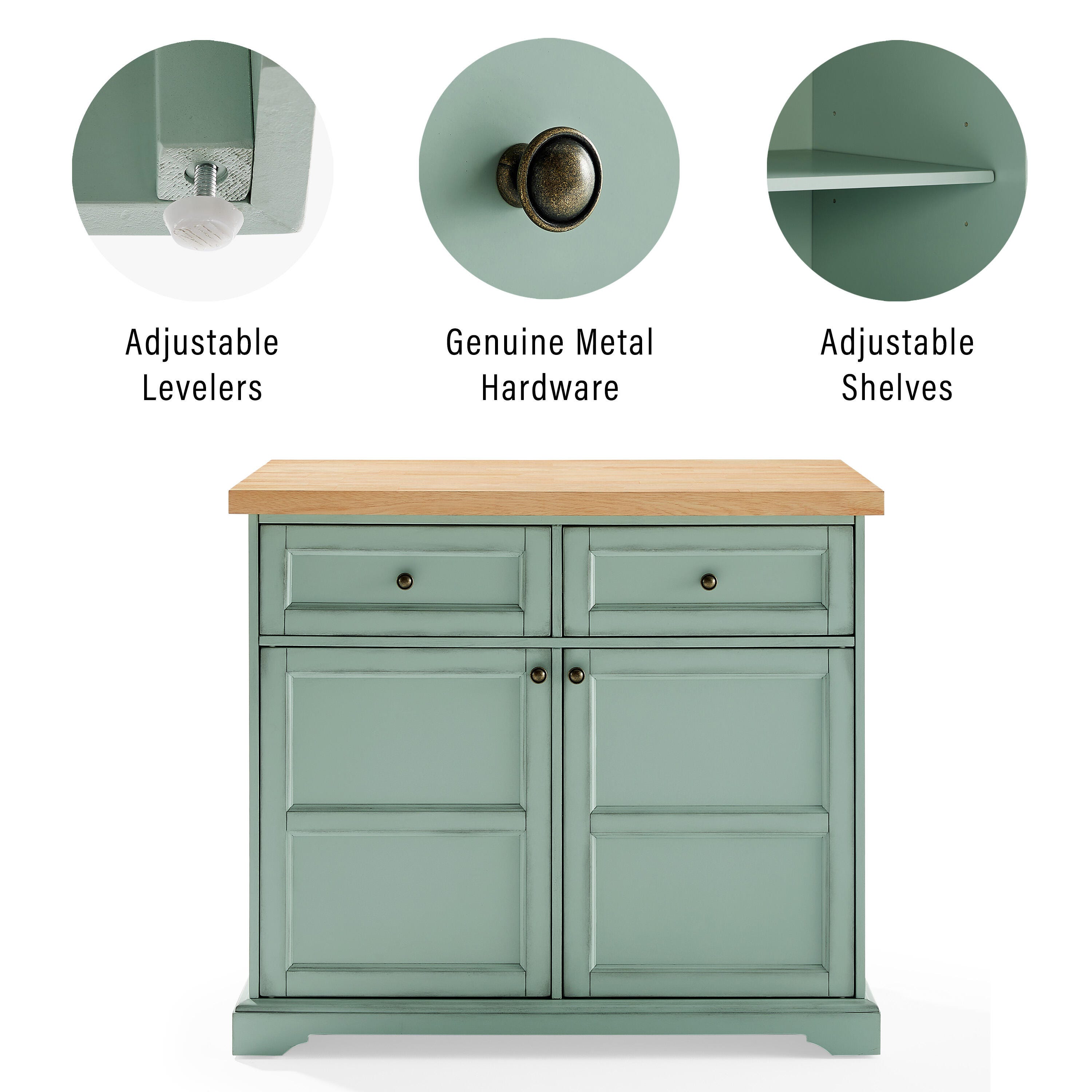 Crosley Furniture Holbrook Kitchen Island, , large