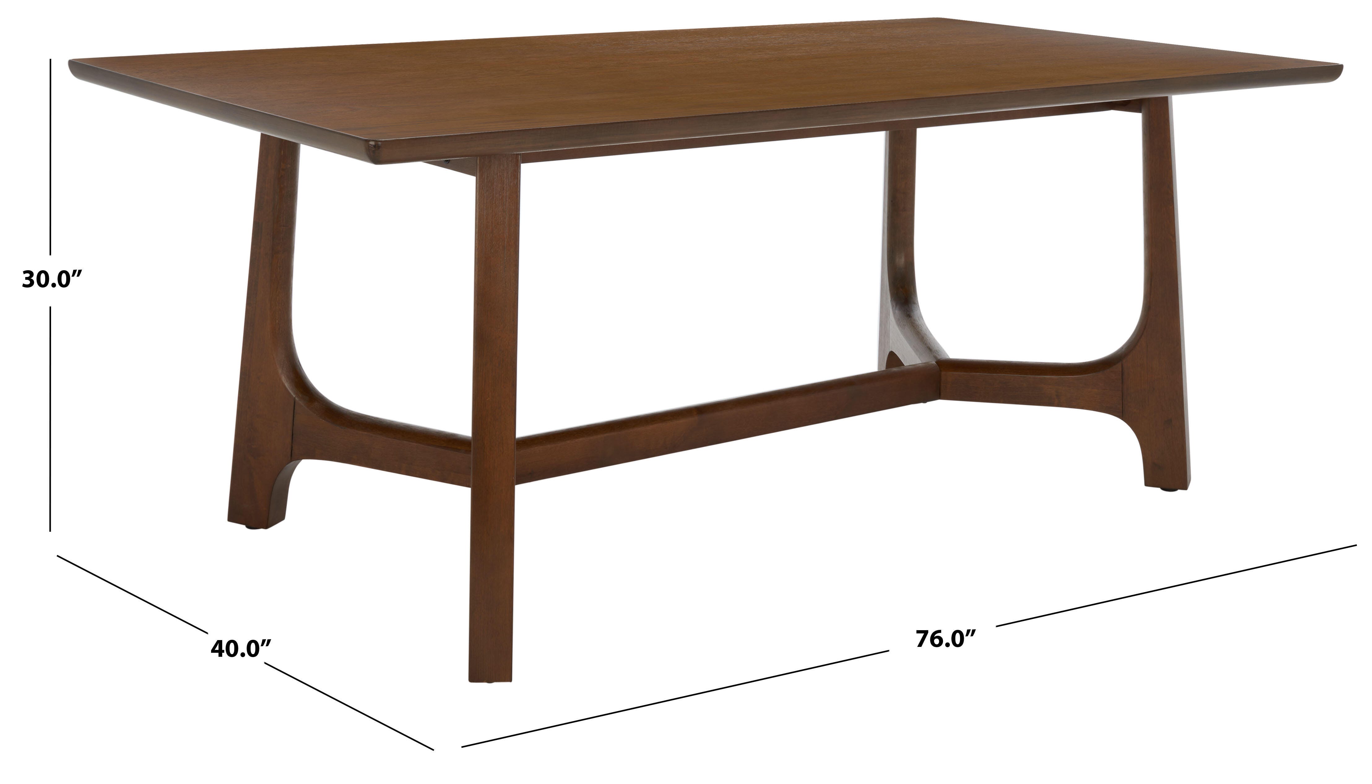 Safavieh Adelee Dining Table, Medium Oak, large