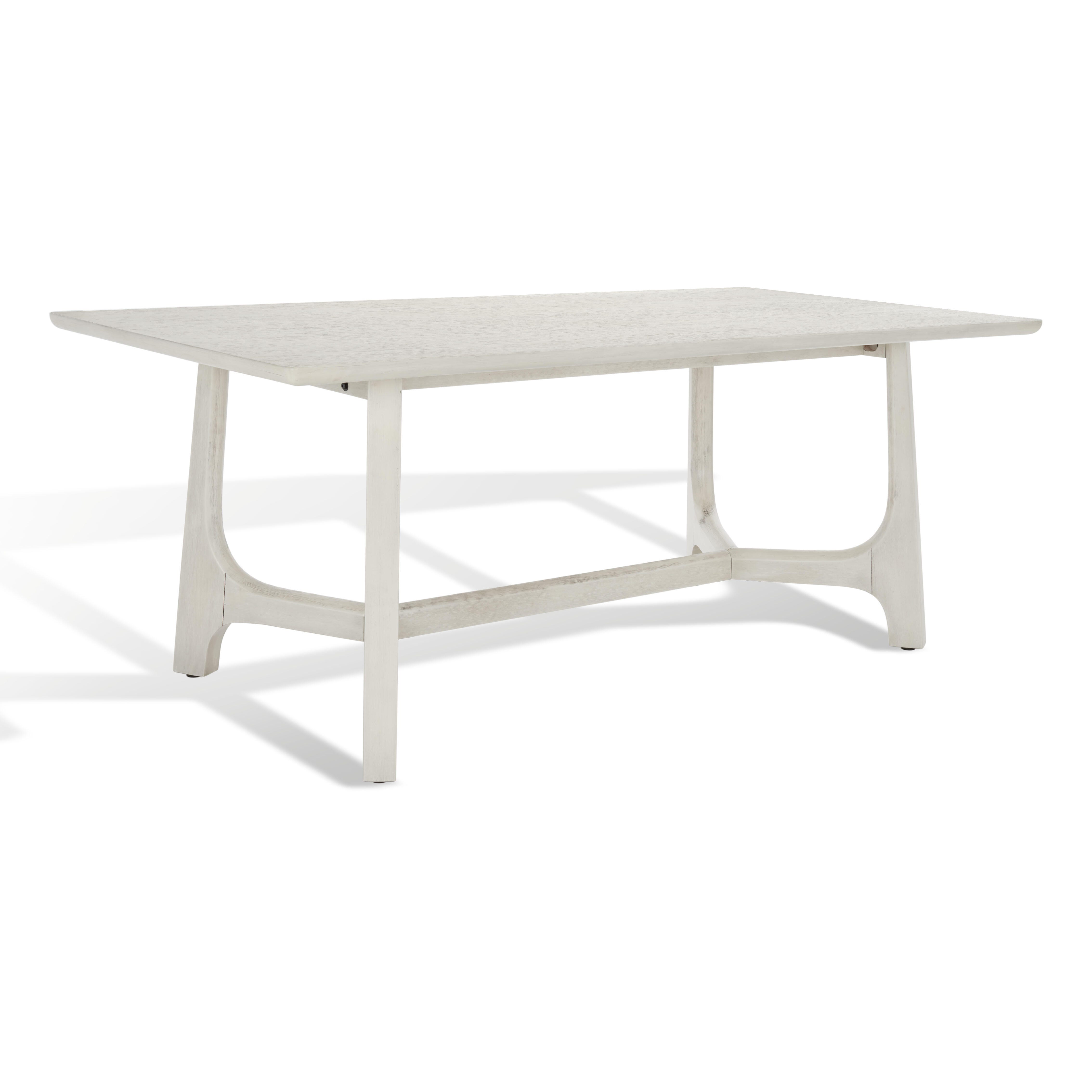 Safavieh Adelee Dining Table, White Washed, large