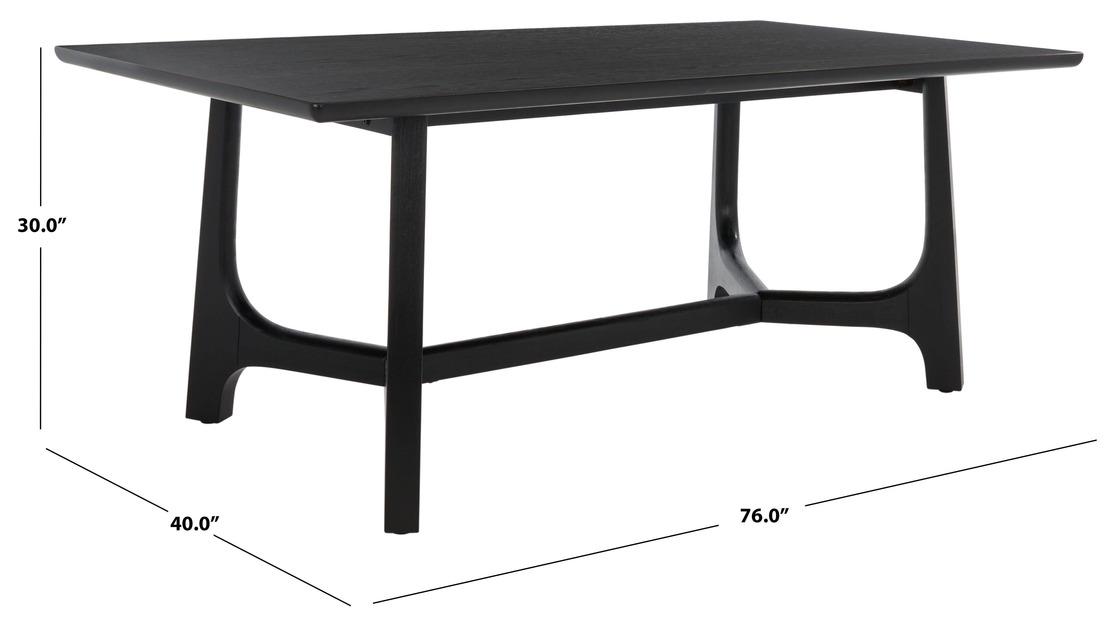 Safavieh Adelee Dining Table, Black, large