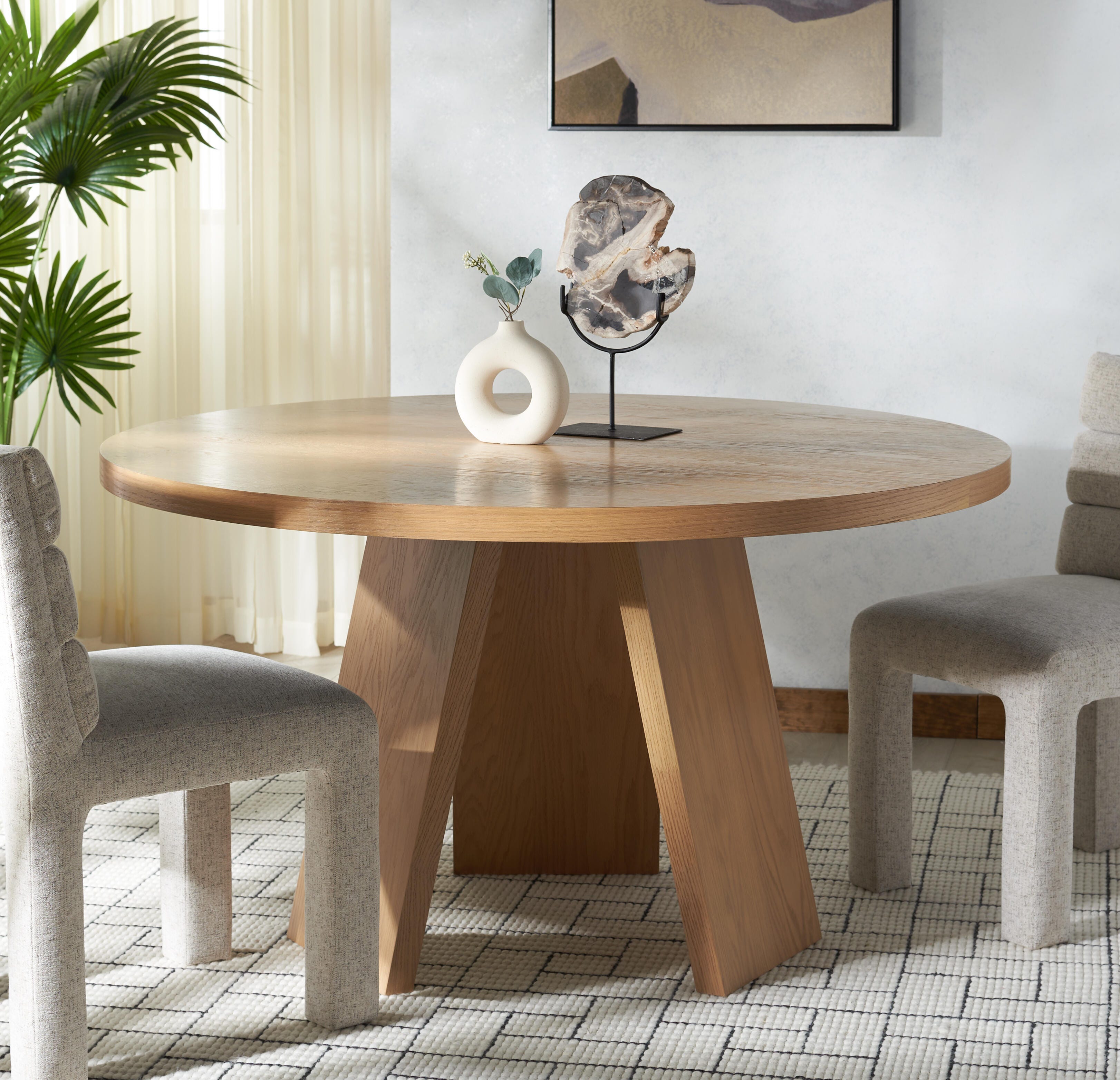 Safavieh Julianna Dining Table, Natural, large