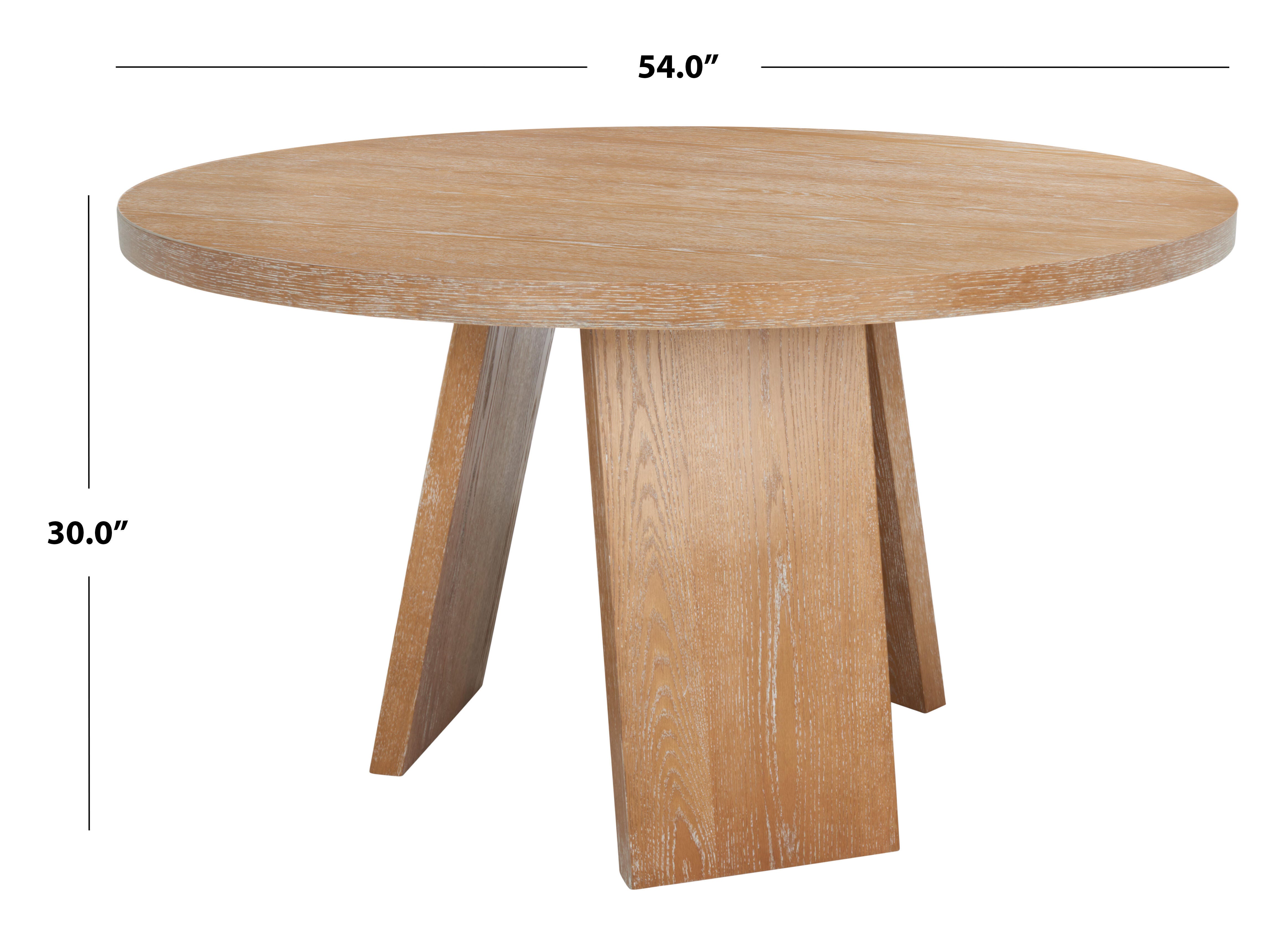 Safavieh Julianna Dining Table, Rustic Oak, large