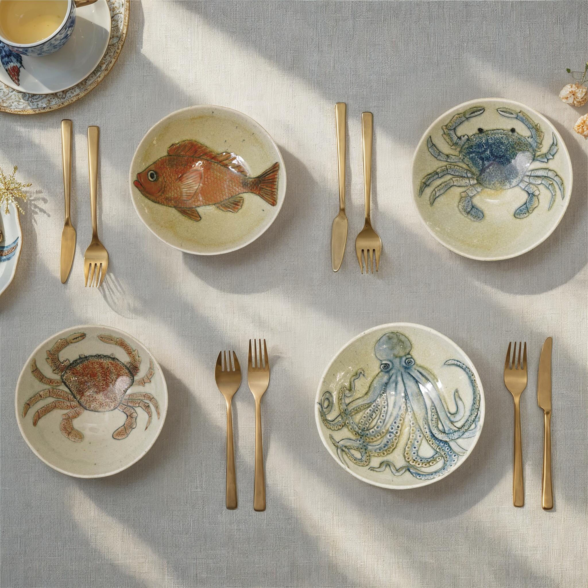 Storied Home Sea Life Decorative Bowl Set, , rollover