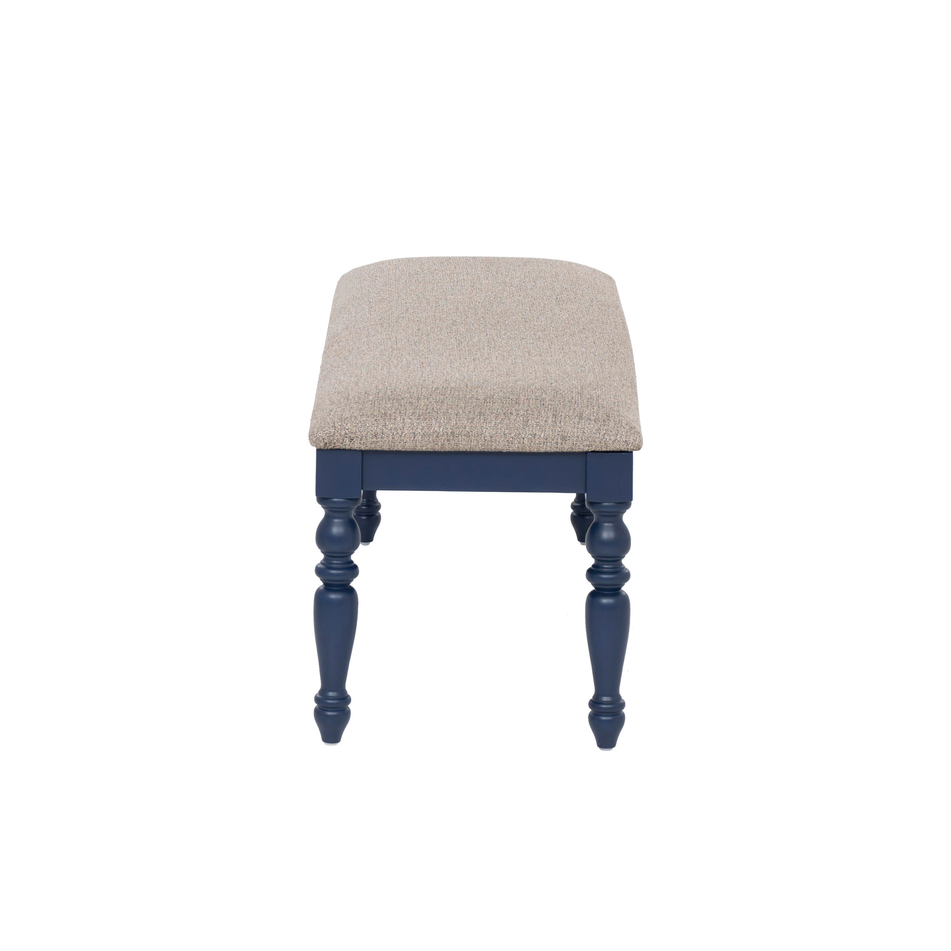 Linon 17" Dining Bench, Navy, large
