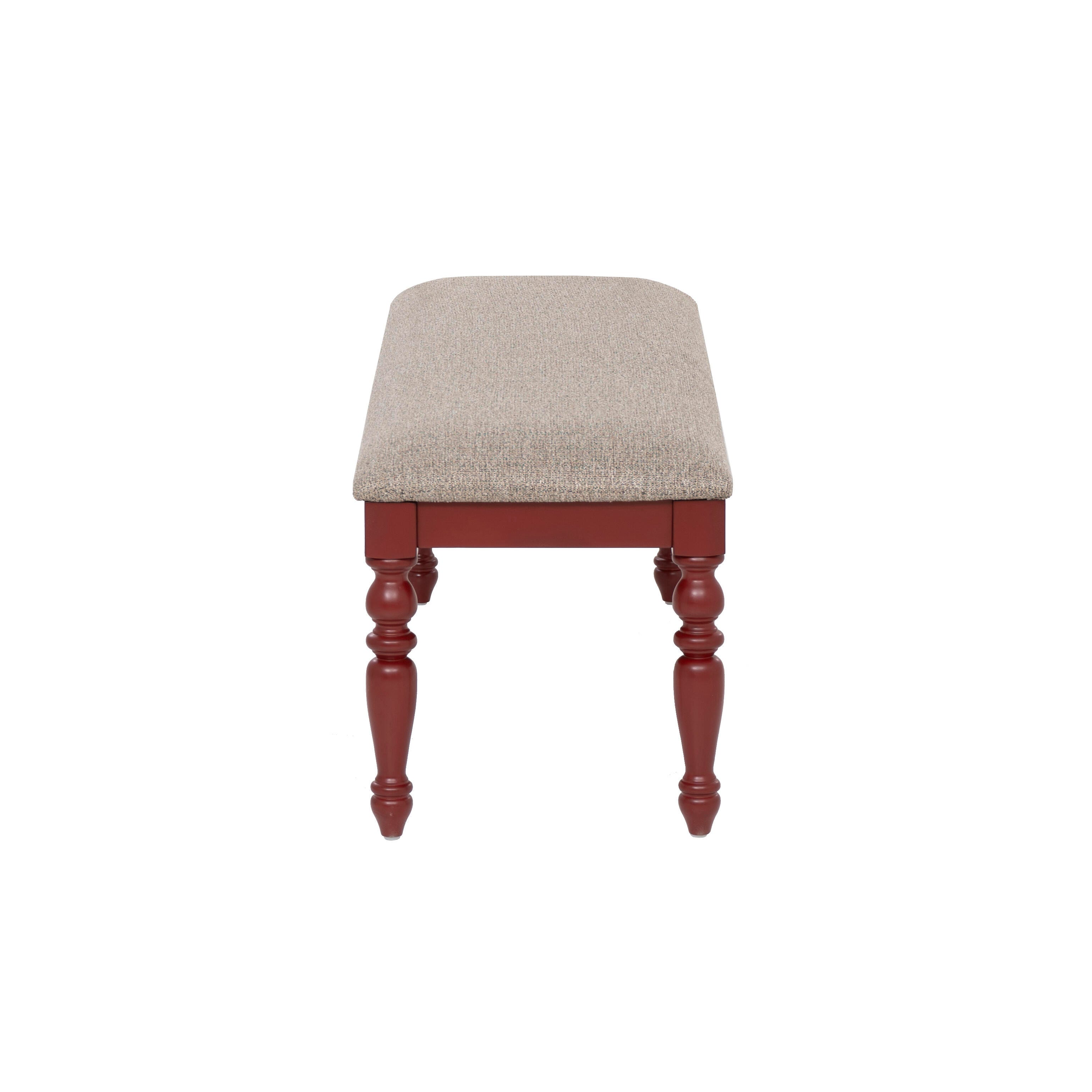 Linon 17" Dining Bench, Red, large