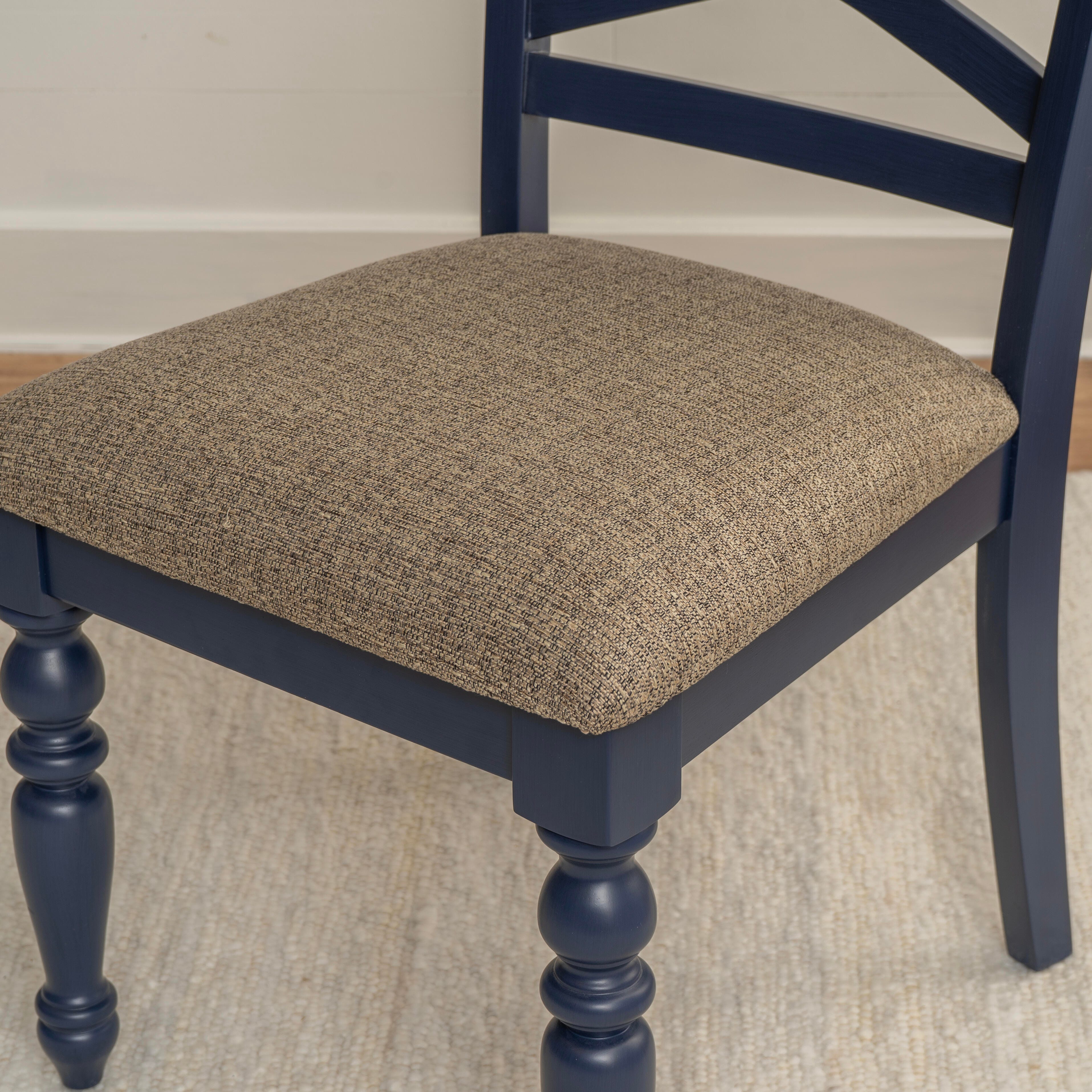 Linon Dining Chair (Set of 2), Navy, large