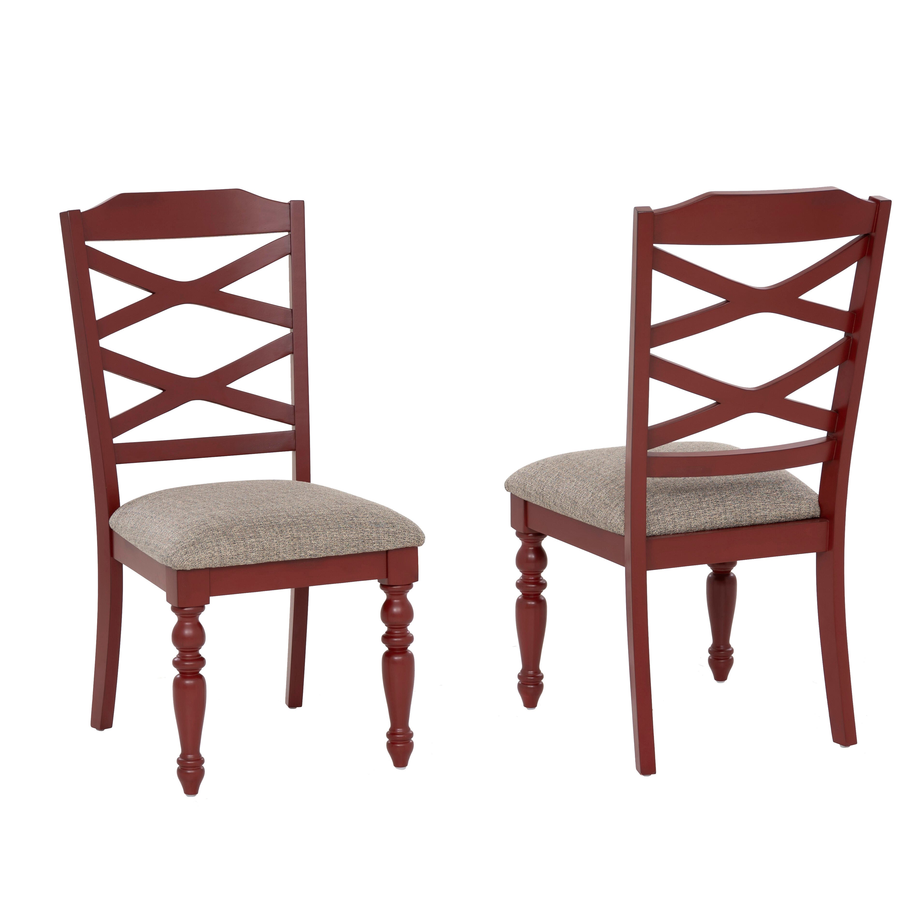 Linon Dining Chair (Set of 2), Red, large