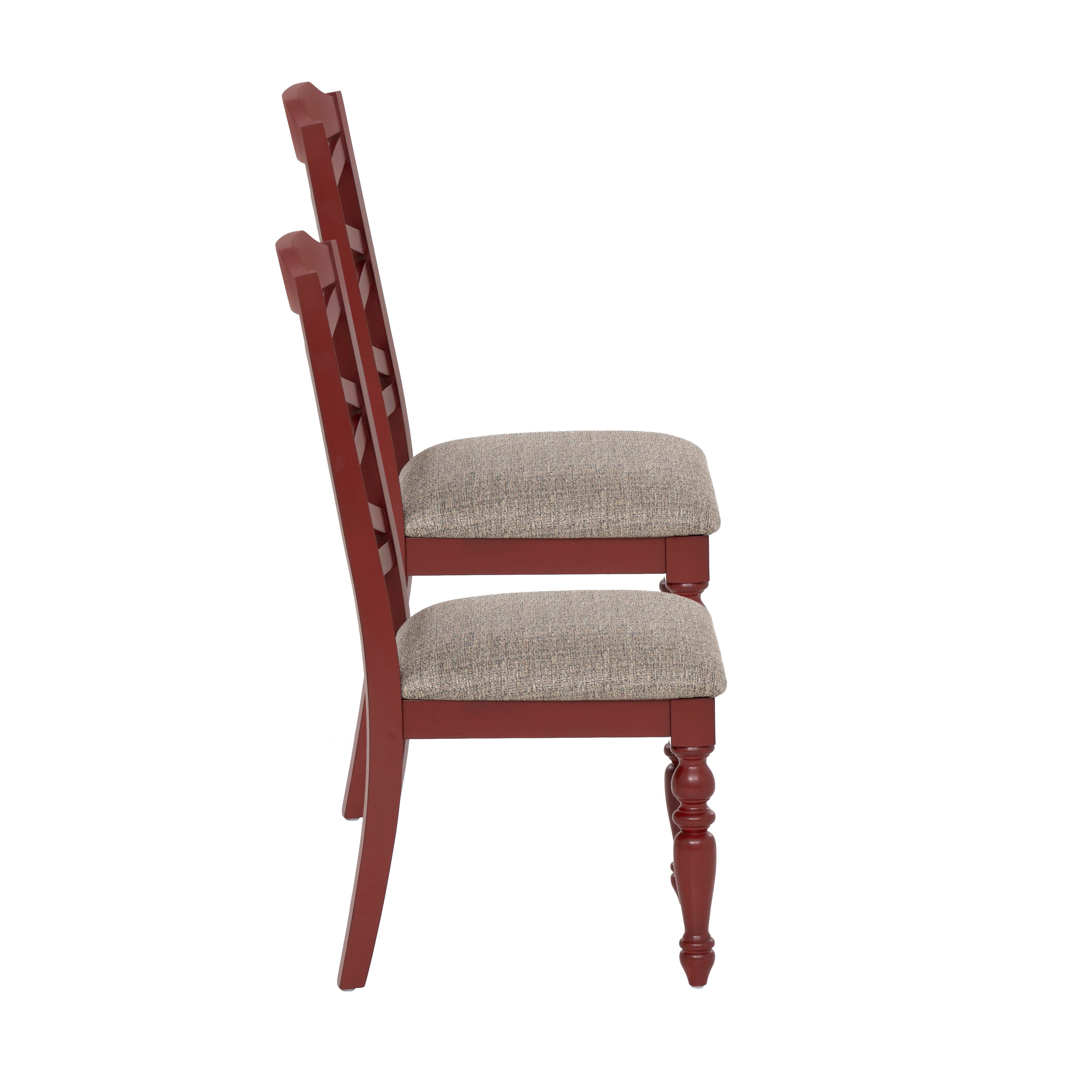 Linon Dining Chair (Set of 2), Red, large