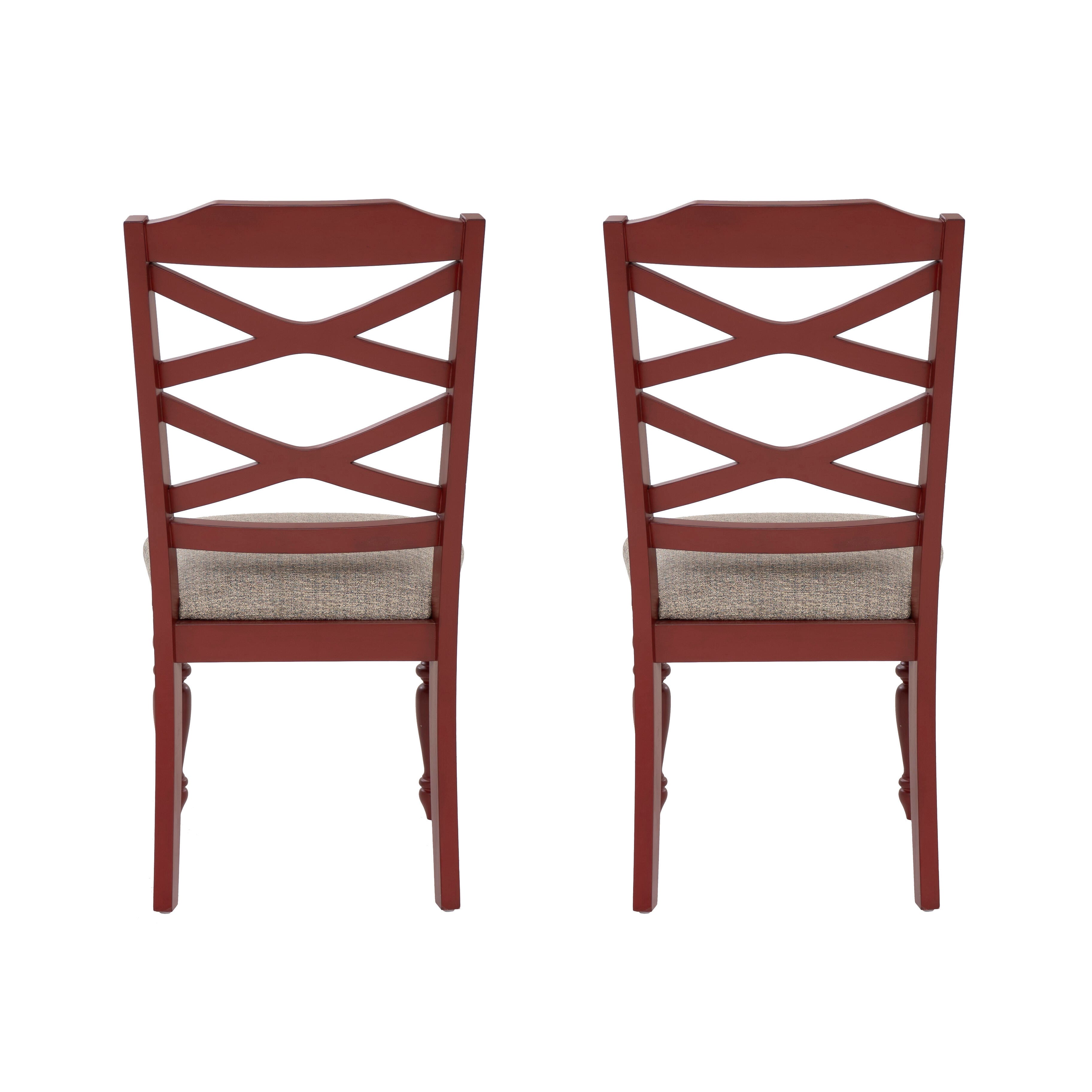 Linon Dining Chair (Set of 2), Red, large