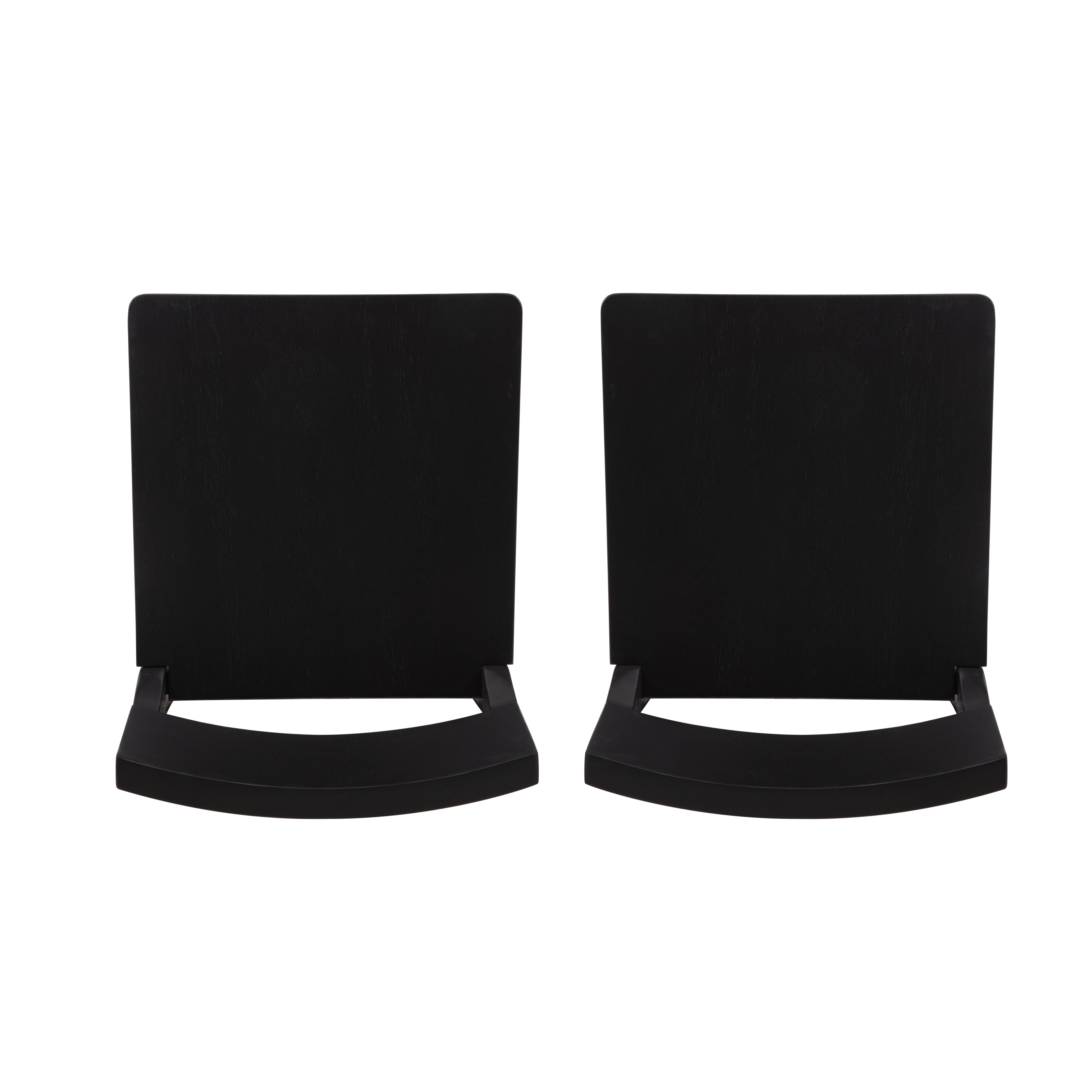 Linon Sera Bar Height Bar Stool (Set of 2), Black, large