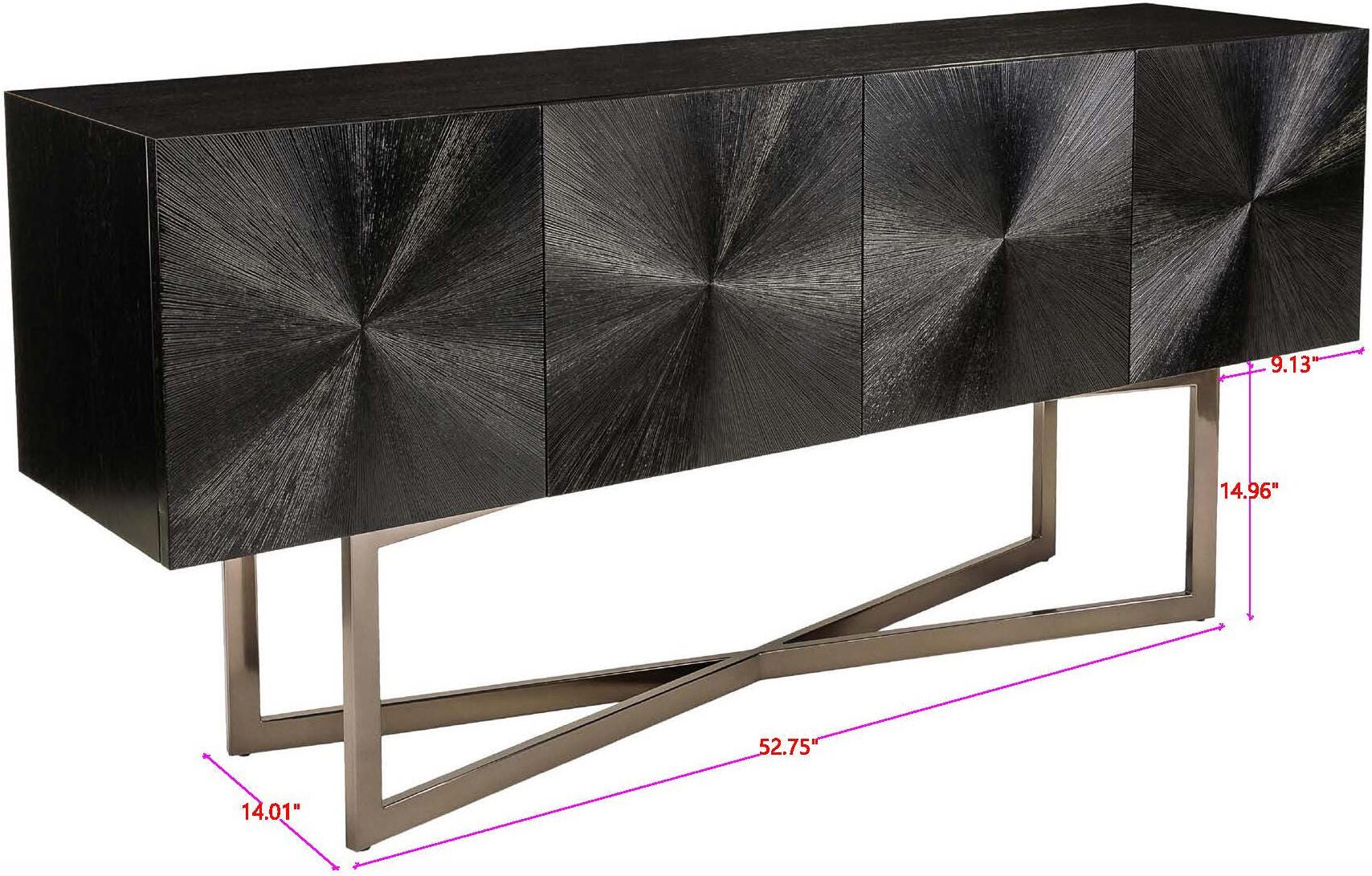 Safavieh Zena Buffet, Black, large