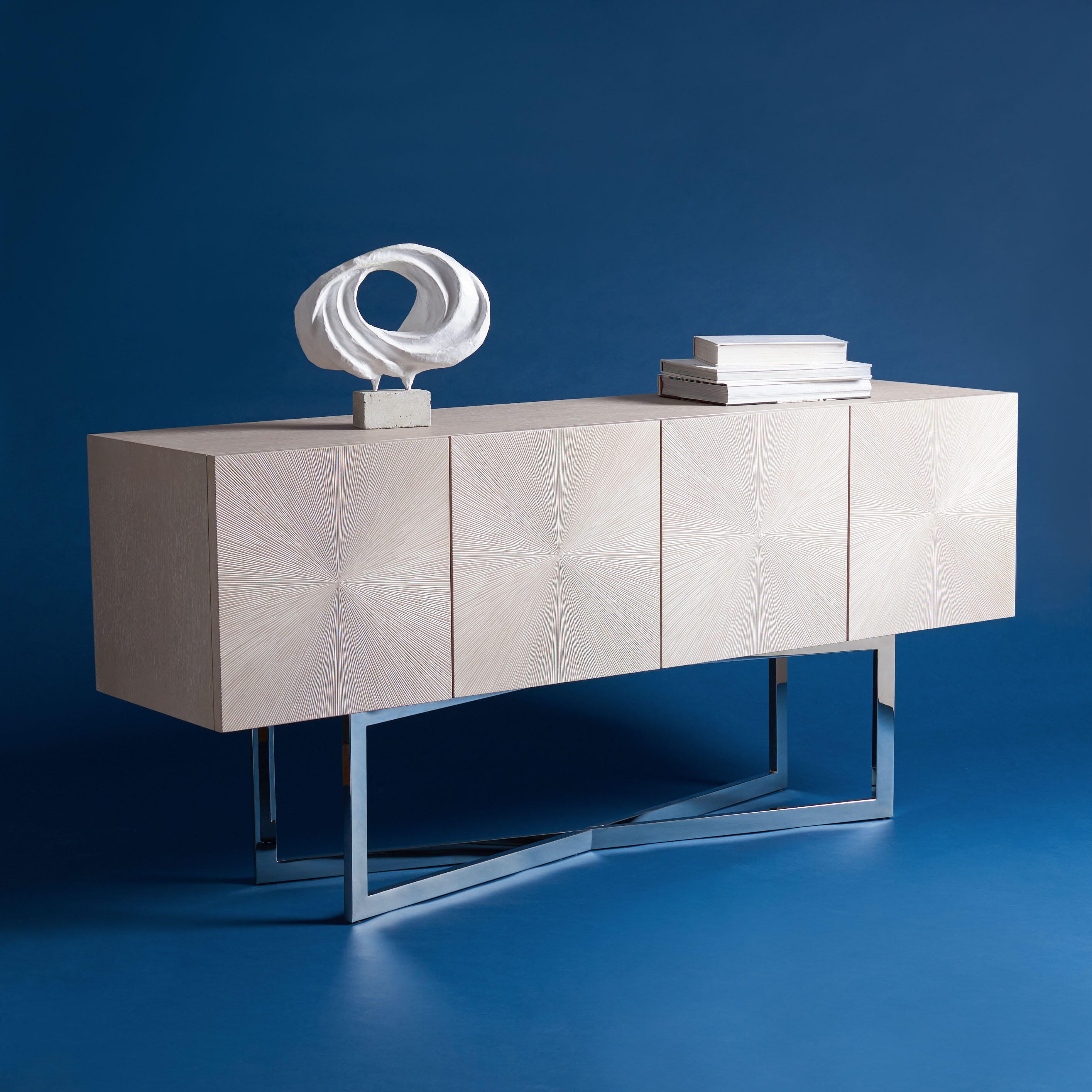 Safavieh Zena Buffet, Light Gray, rollover