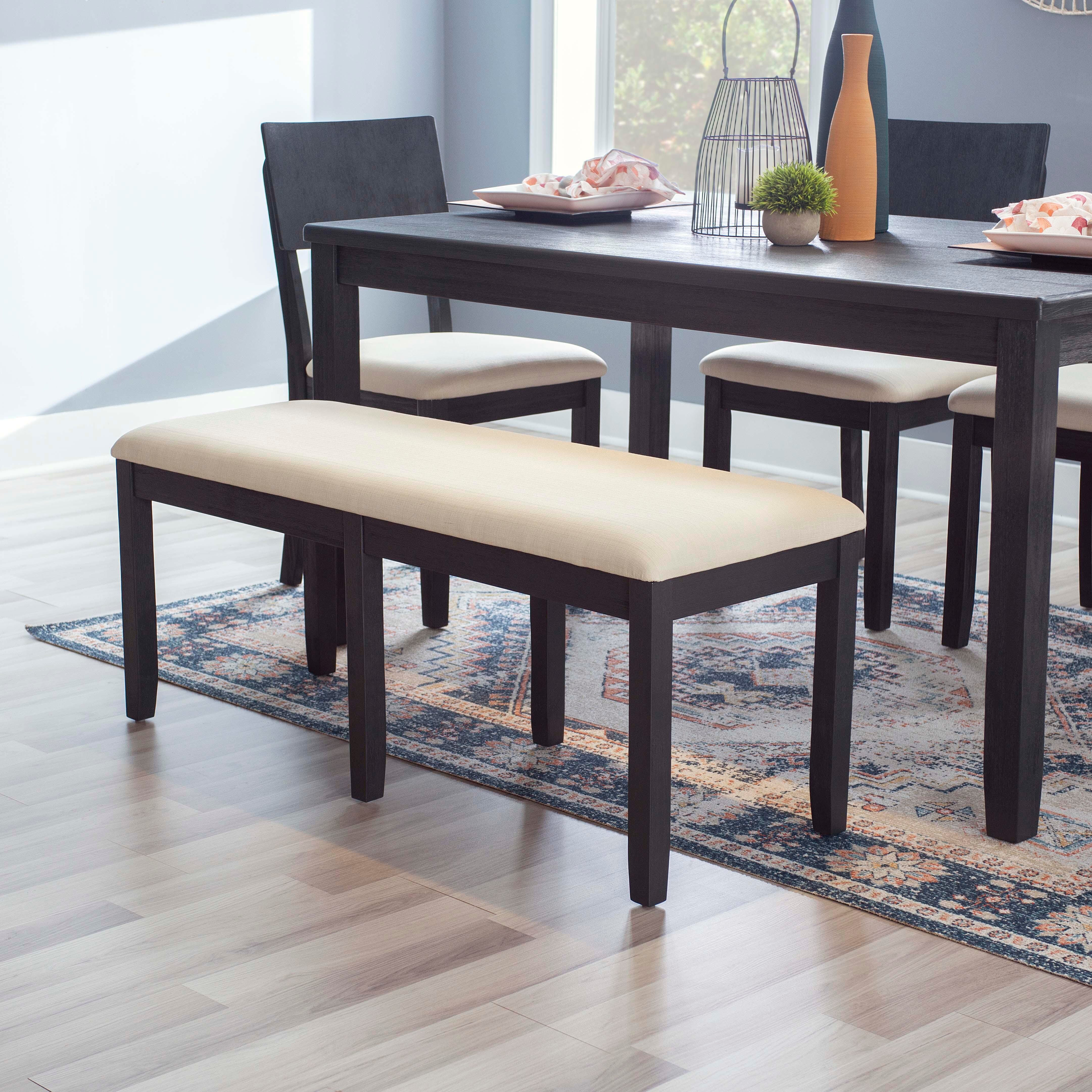 Linon Jocey Dining Table and 4 Chairs and Bench Set | Ashley