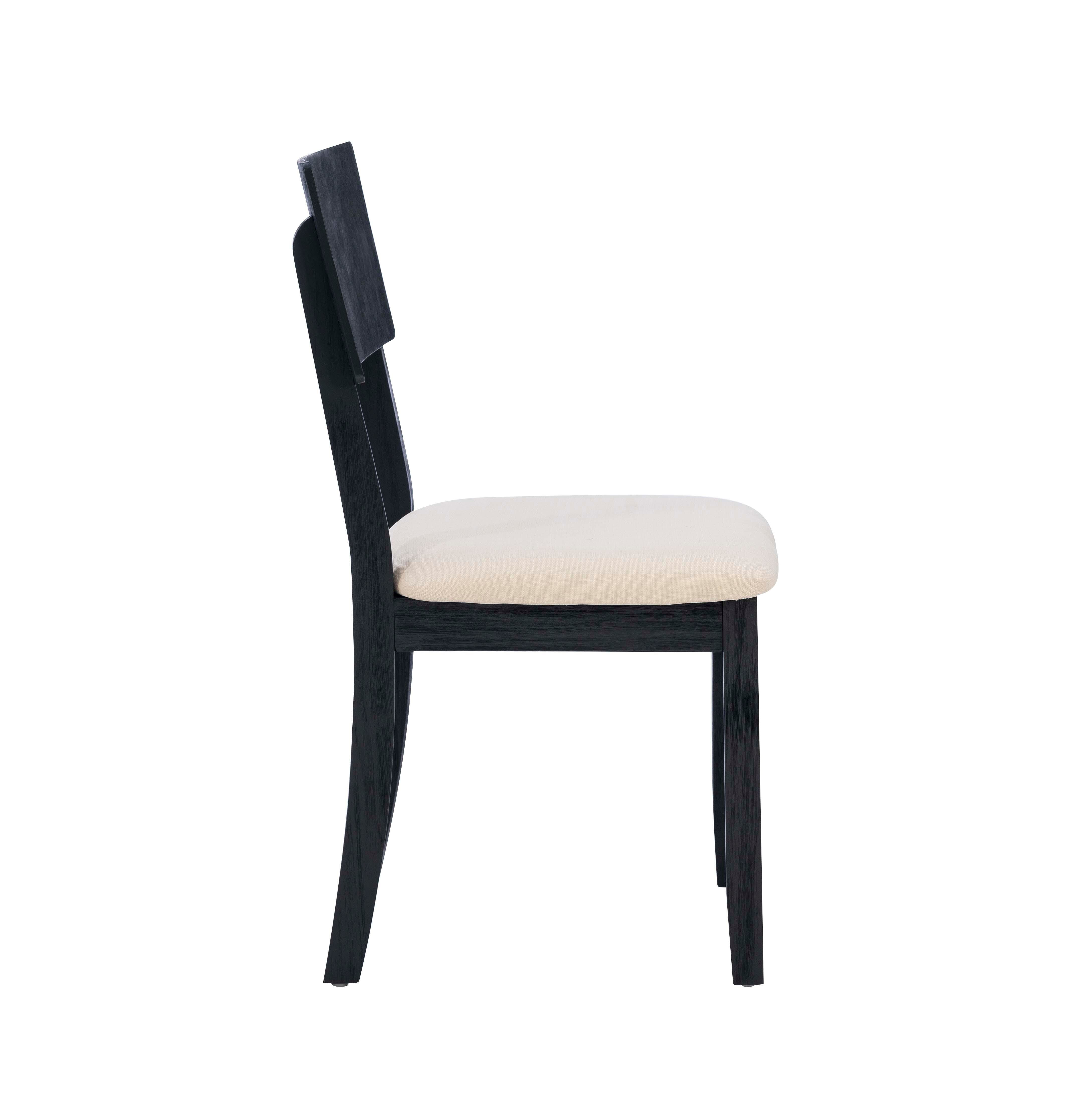 Linon Jocey Six Piece Dining Set, Black, large