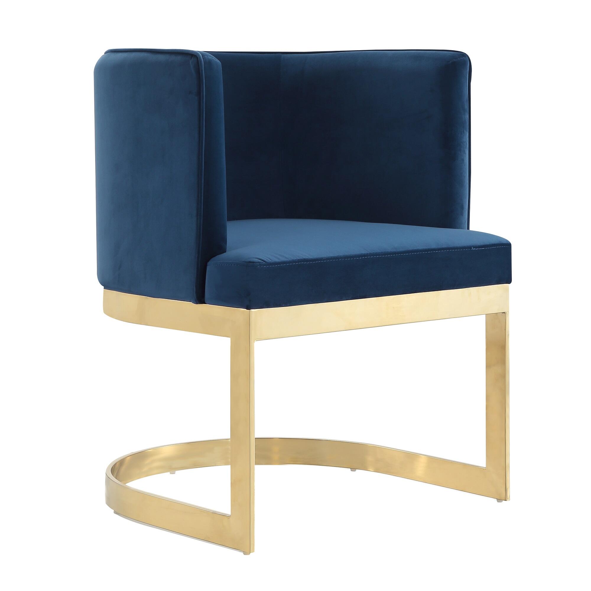 Manhattan Comfort Aura Dining Chair, Royal Blue, large