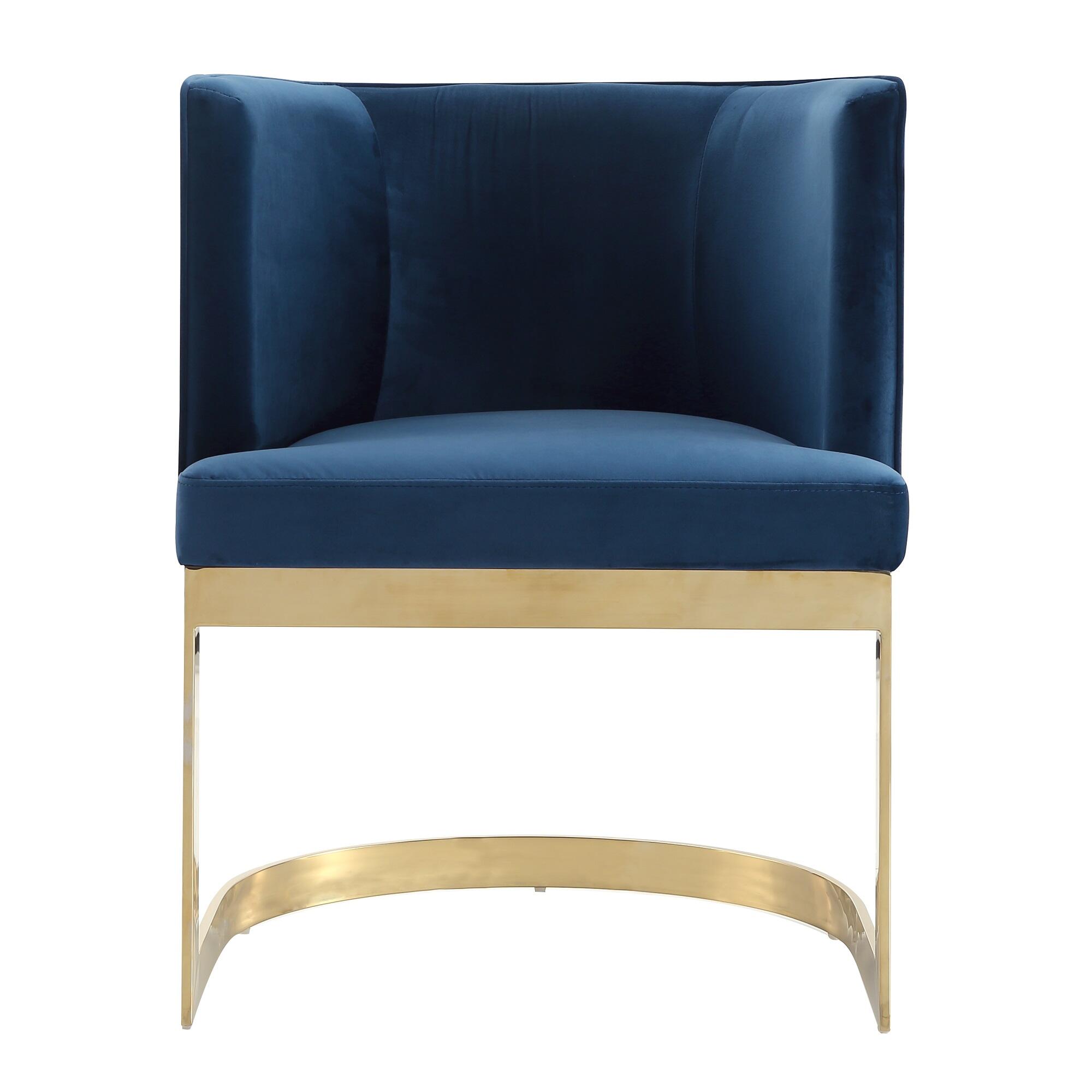 Manhattan Comfort Aura Dining Chair, Royal Blue, large