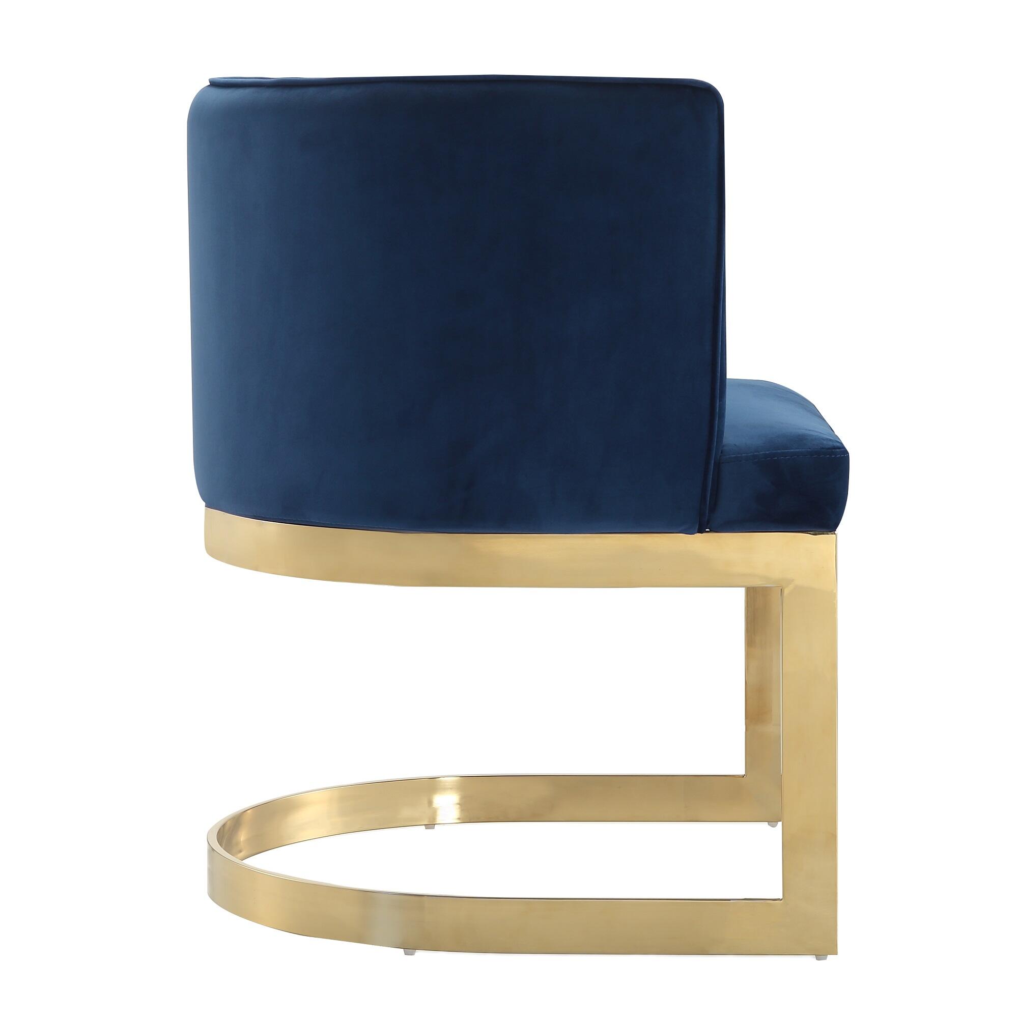 Manhattan Comfort Aura Dining Chair, Royal Blue, large