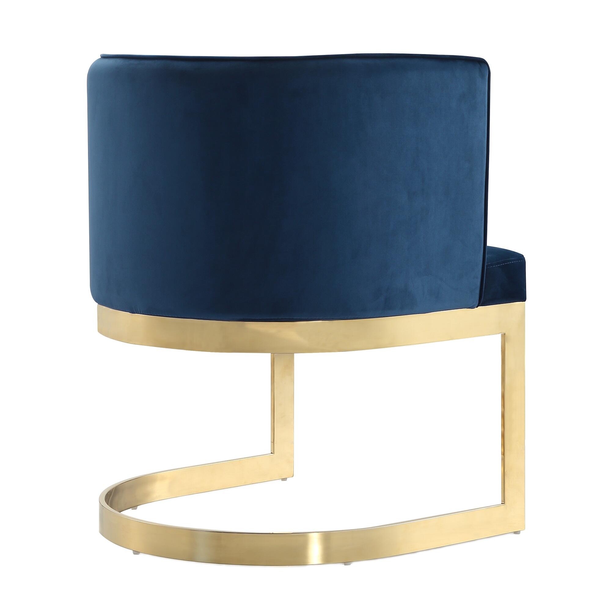 Manhattan Comfort Aura Dining Chair, Royal Blue, large