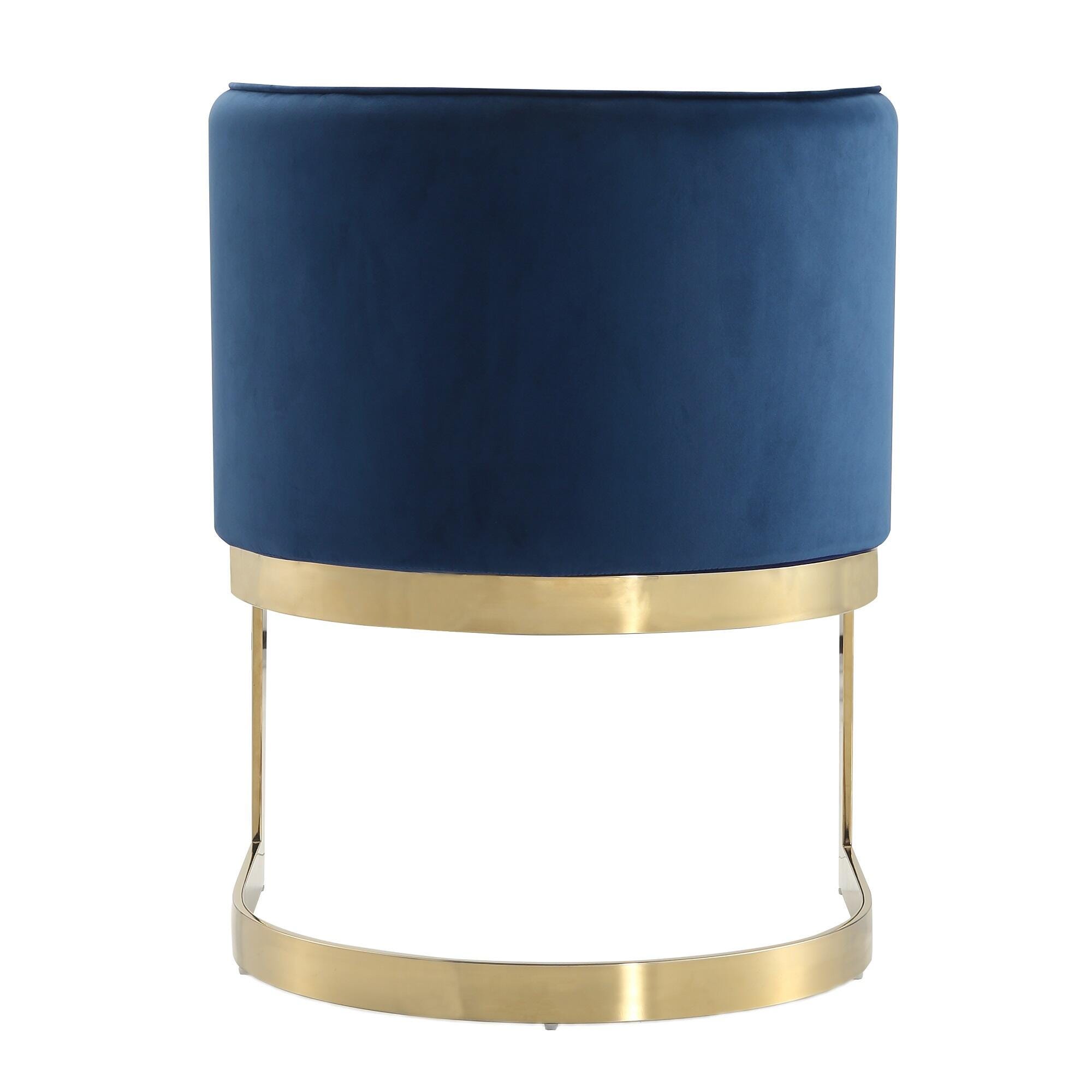 Manhattan Comfort Aura Dining Chair, Royal Blue, large